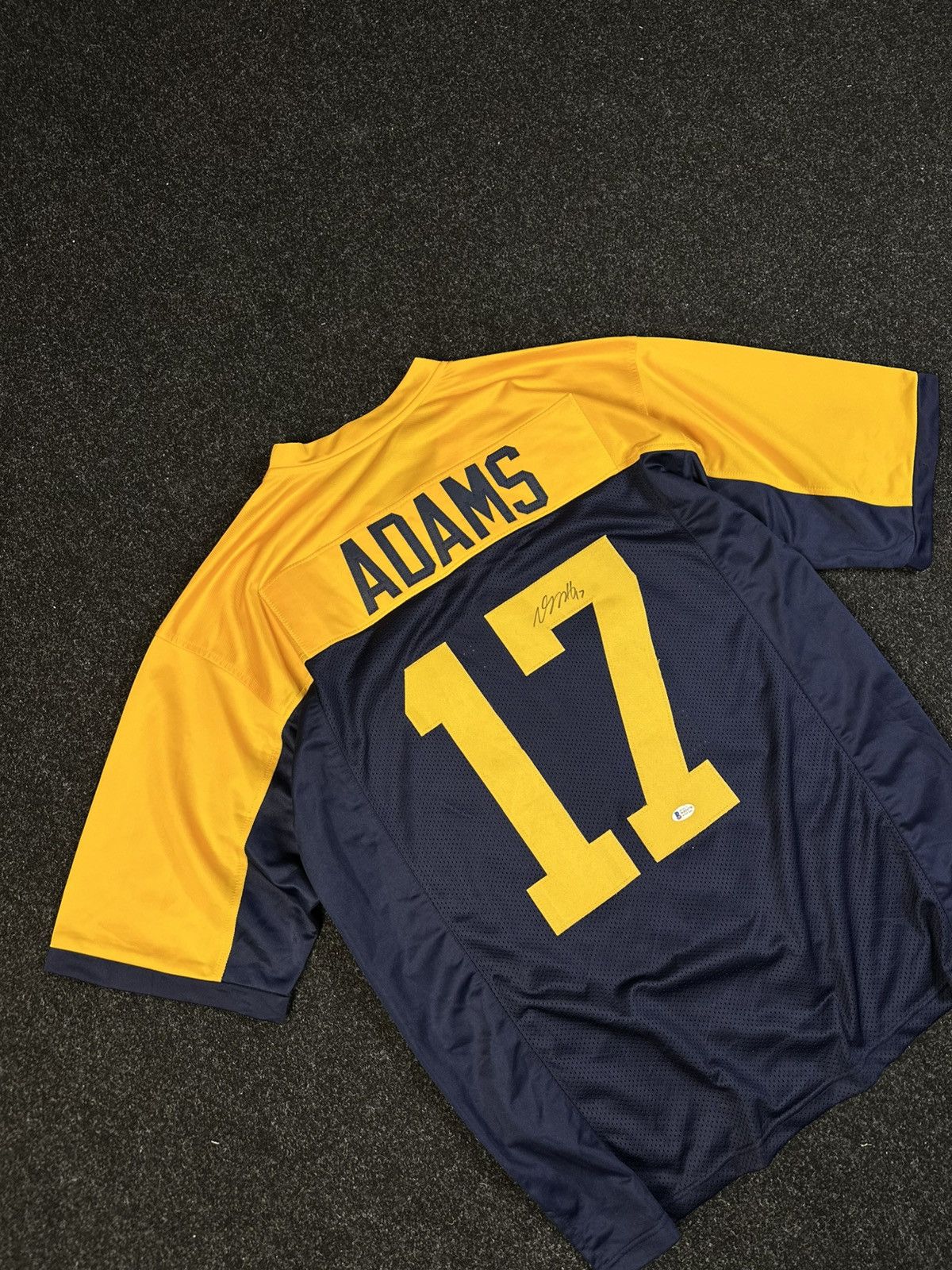 Adams Davante Adams Autographed Green Bay Packers Throwback Jersey Size US XL / EU 56 / 4 - 8 Thumbnail