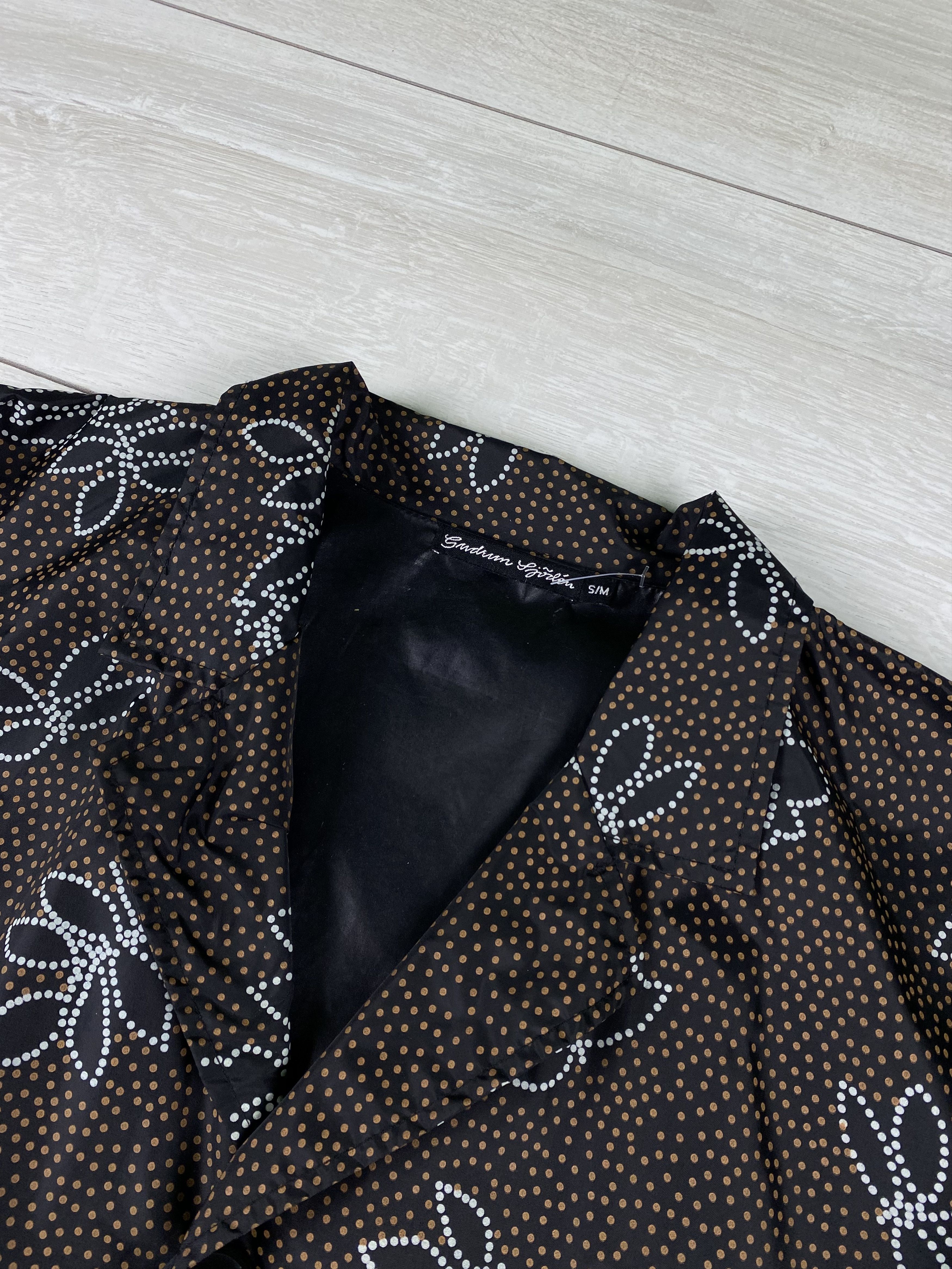 Gudrun Sjoden Gudrun Sjoden Rain Jacket Trench Floral Tie Waist Pockets Size M / US 6-8 / IT 42-44 - 3 Thumbnail