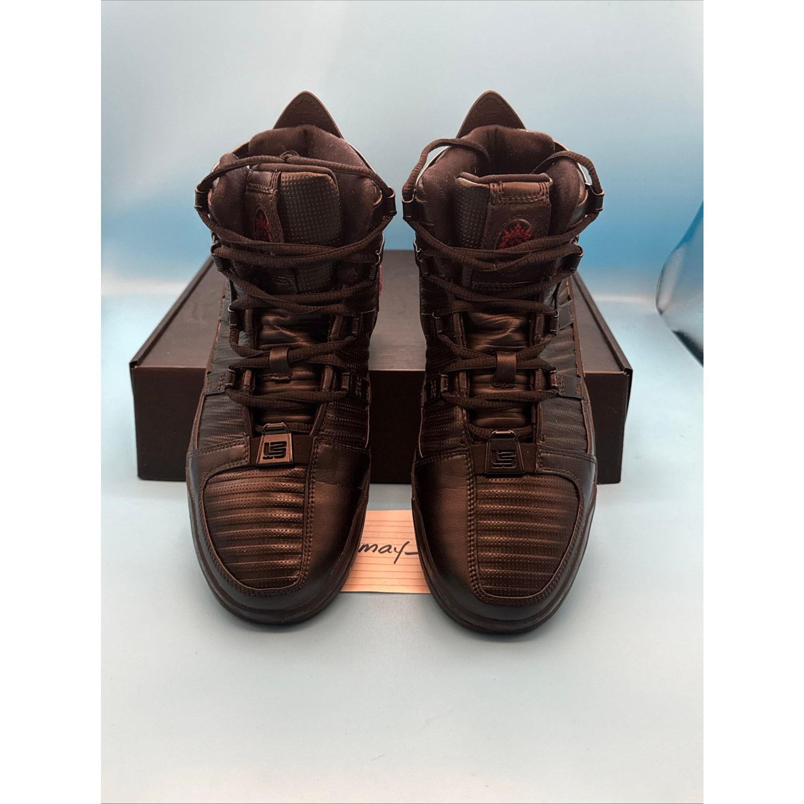 Nike Nike Zoom Lebron III Black Crimson m8 w9.5 Size US 8 / EU 41 - 6 Thumbnail