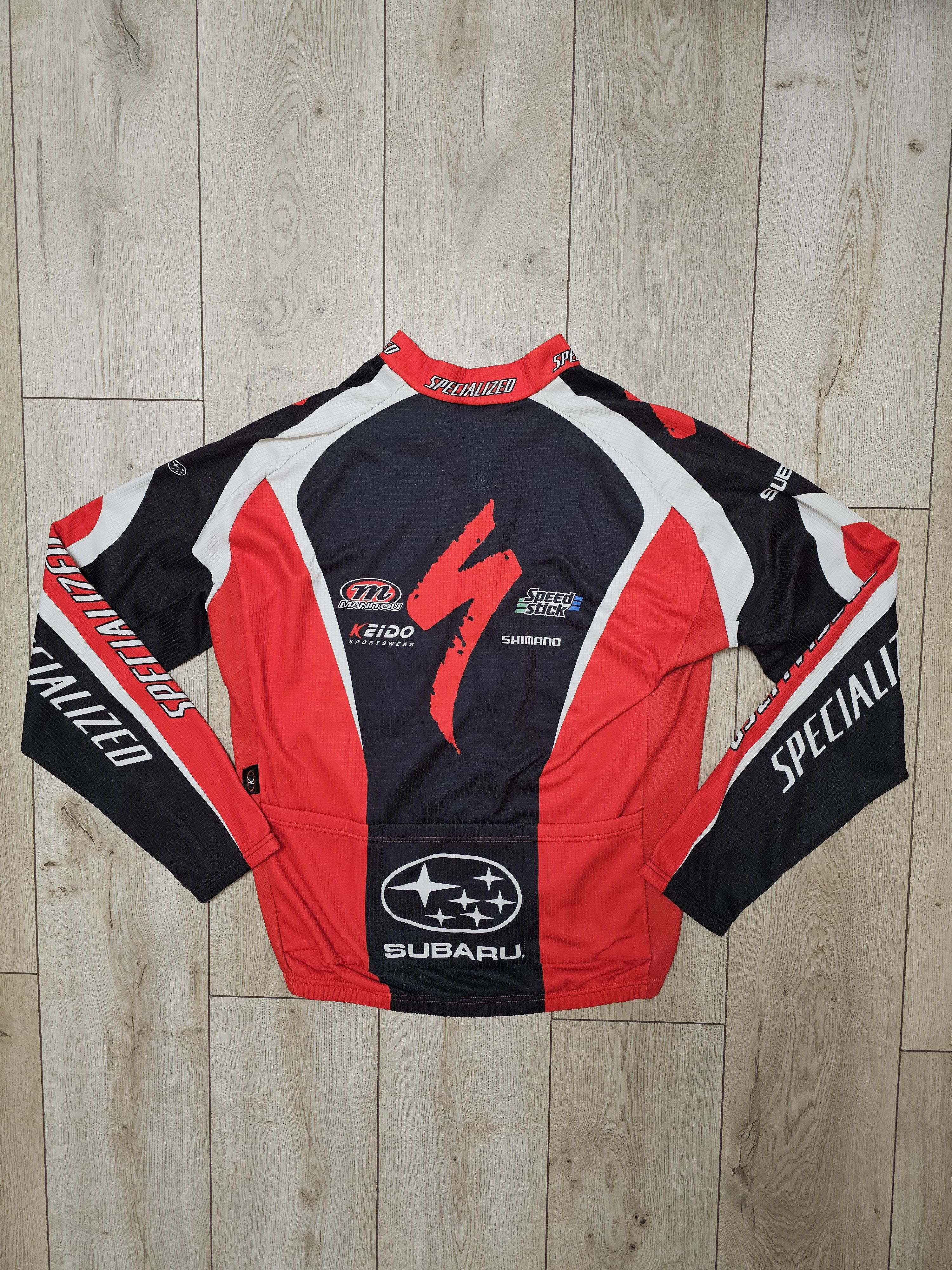 Vintage SUBARU VINTAGE CYCLING JERSEY LONG CYCLING TEAM VELO JERSEY Size US L / EU 52-54 / 3 - 2 Thumbnail