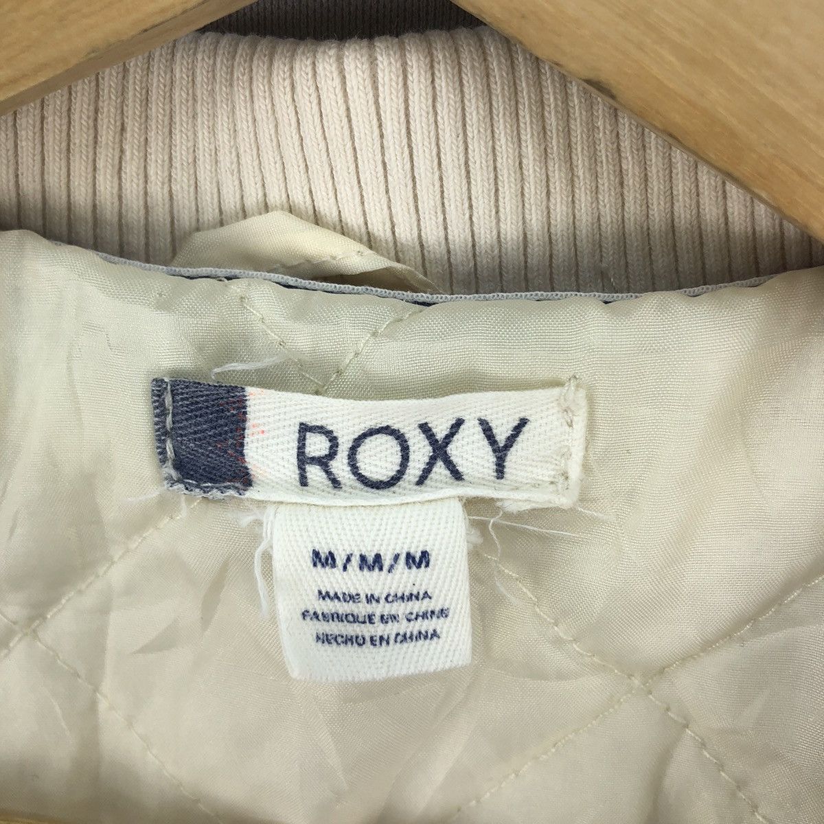 Japanese Brand 🇯🇵 Roxy Zipper Up Sherpa Quilted Jacket Size US M / EU 48-50 / 2 - 17 Thumbnail