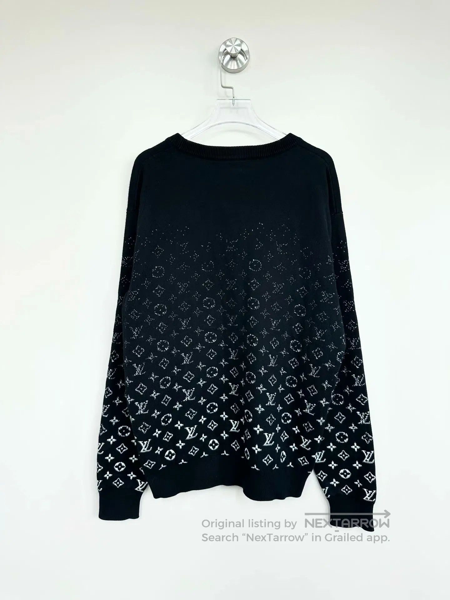 Louis Vuitton Louis Vuitton Black gradient all-over print old logo knitt Size US XS / EU 42 / 0 - 2 Thumbnail