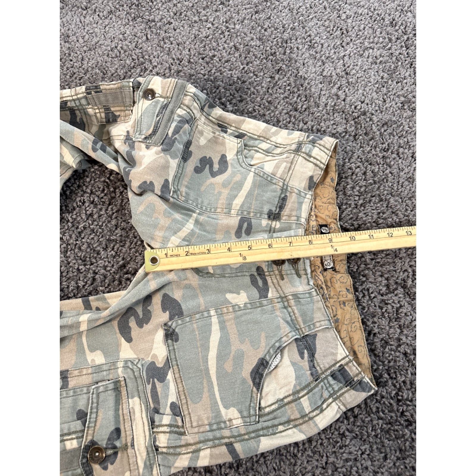 Vintage VINTAGE Nori Cargo Pants Women’s 28x31 Pants Junior Bootcut Baggy Camouflage 90s Army Grunge Casual Green Size 28" / US 6 / IT 42 - 5 Thumbnail