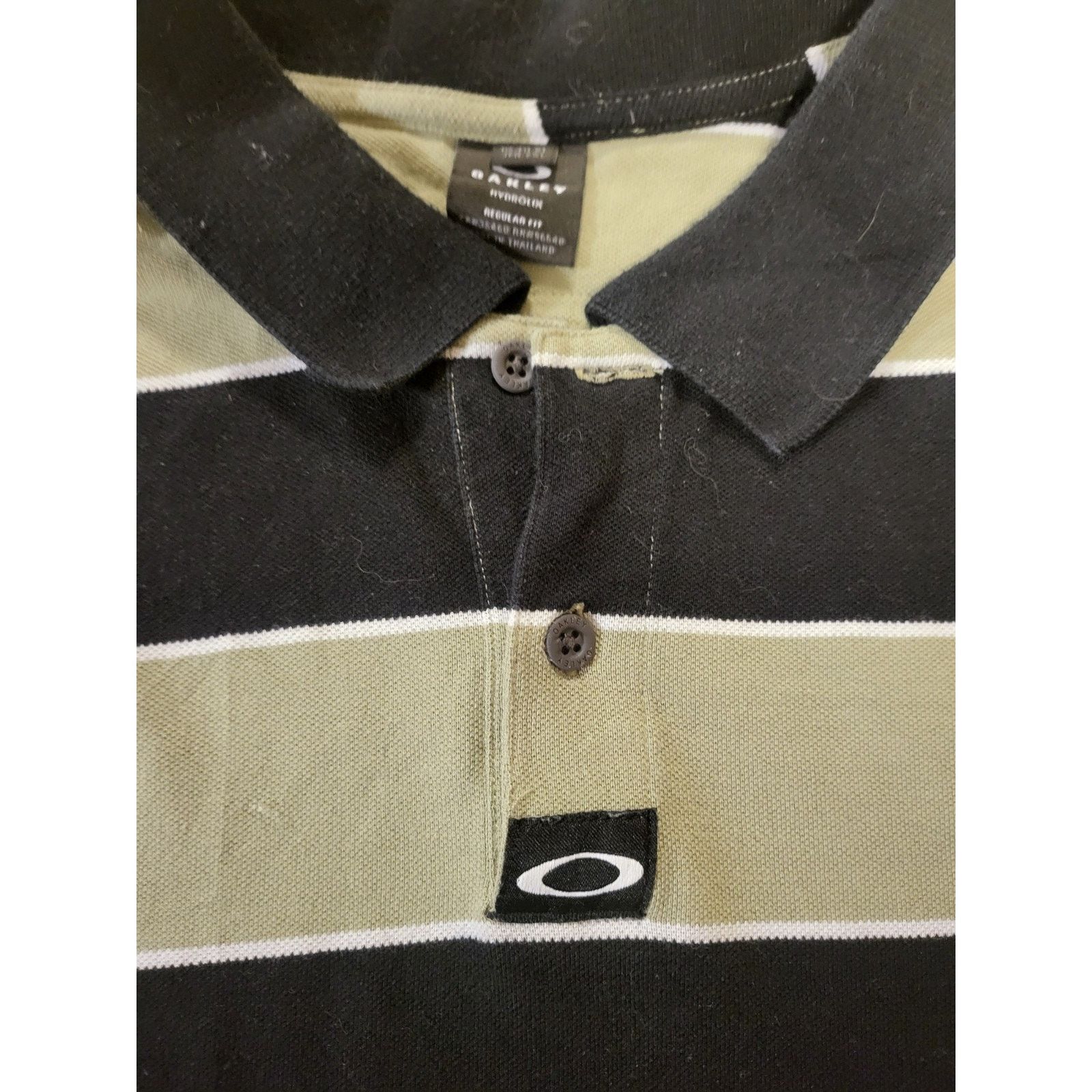 Oakley Oakley 3 Button Striped Golf Shirt Mens Size 2XL Size US XXL / EU 58 / 5 - 2 Thumbnail