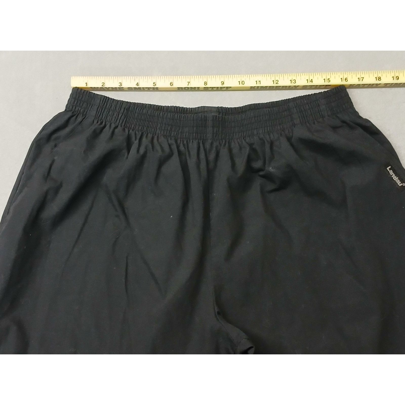 Other Landau (P2X) Women's Black Poly Blend Relaxed Sweatpants Size 32" / US 10 / IT 46 - 6 Thumbnail