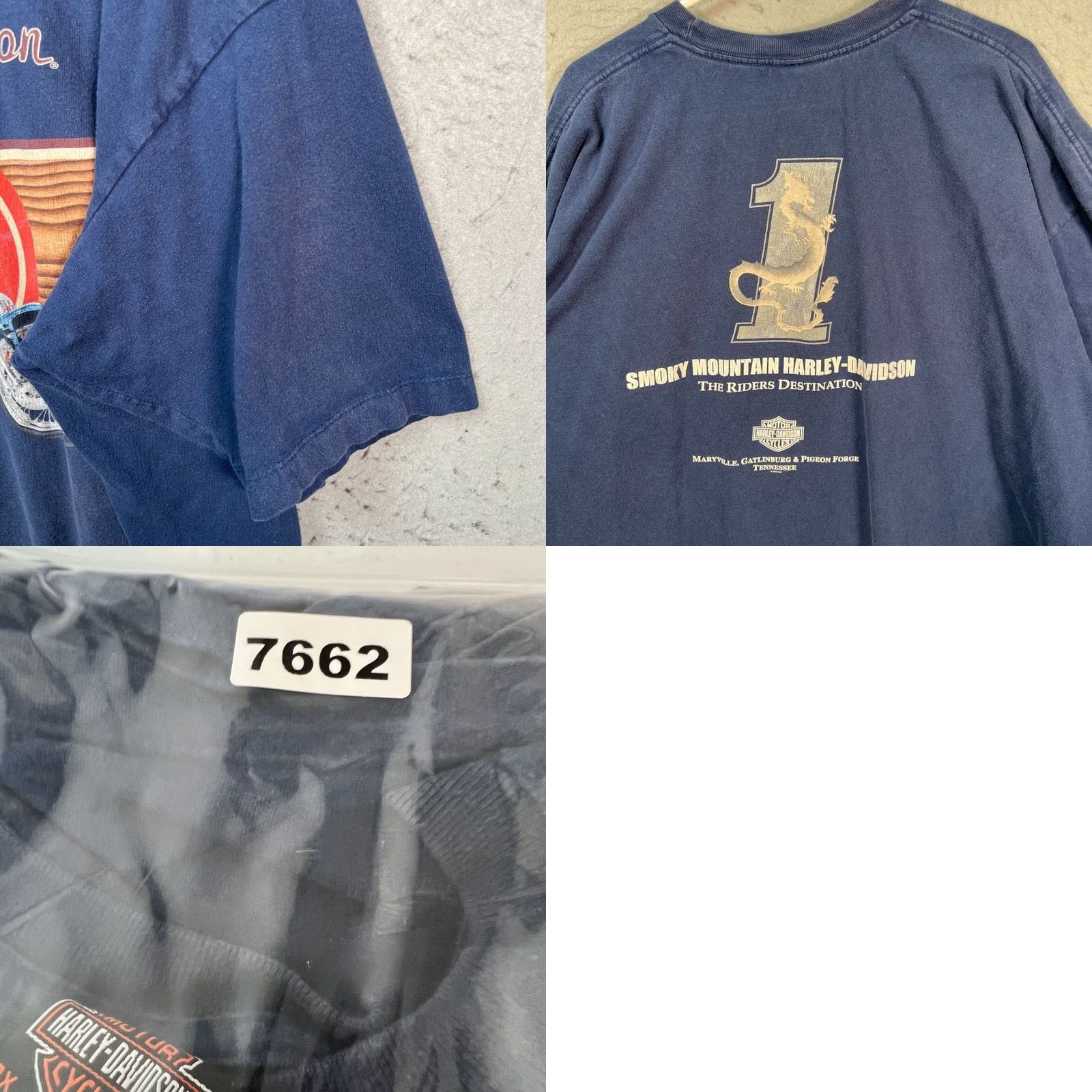 Harley Davidson Harley-Davidson T-Shirt Harley-Davidson Blue 4XL Size 4X Adult Mens Logo Motorcycle Vintage? No (from title) Size US XXL / EU 58 / 5 - 8 Thumbnail