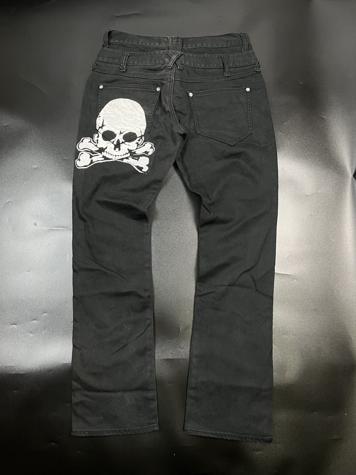 Hysteric Glamour Japanese Skulls big logo jeans Size US 30 / EU 46 - 3 Thumbnail