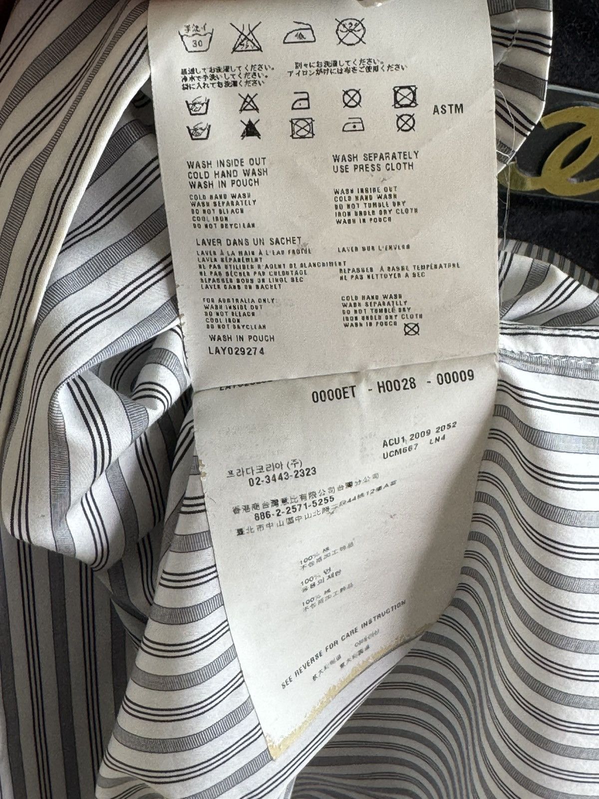 Prada Prada 2015 Runway Studded Collar Shirt Striped M Size US M / EU 48-50 / 2 - 8 Thumbnail