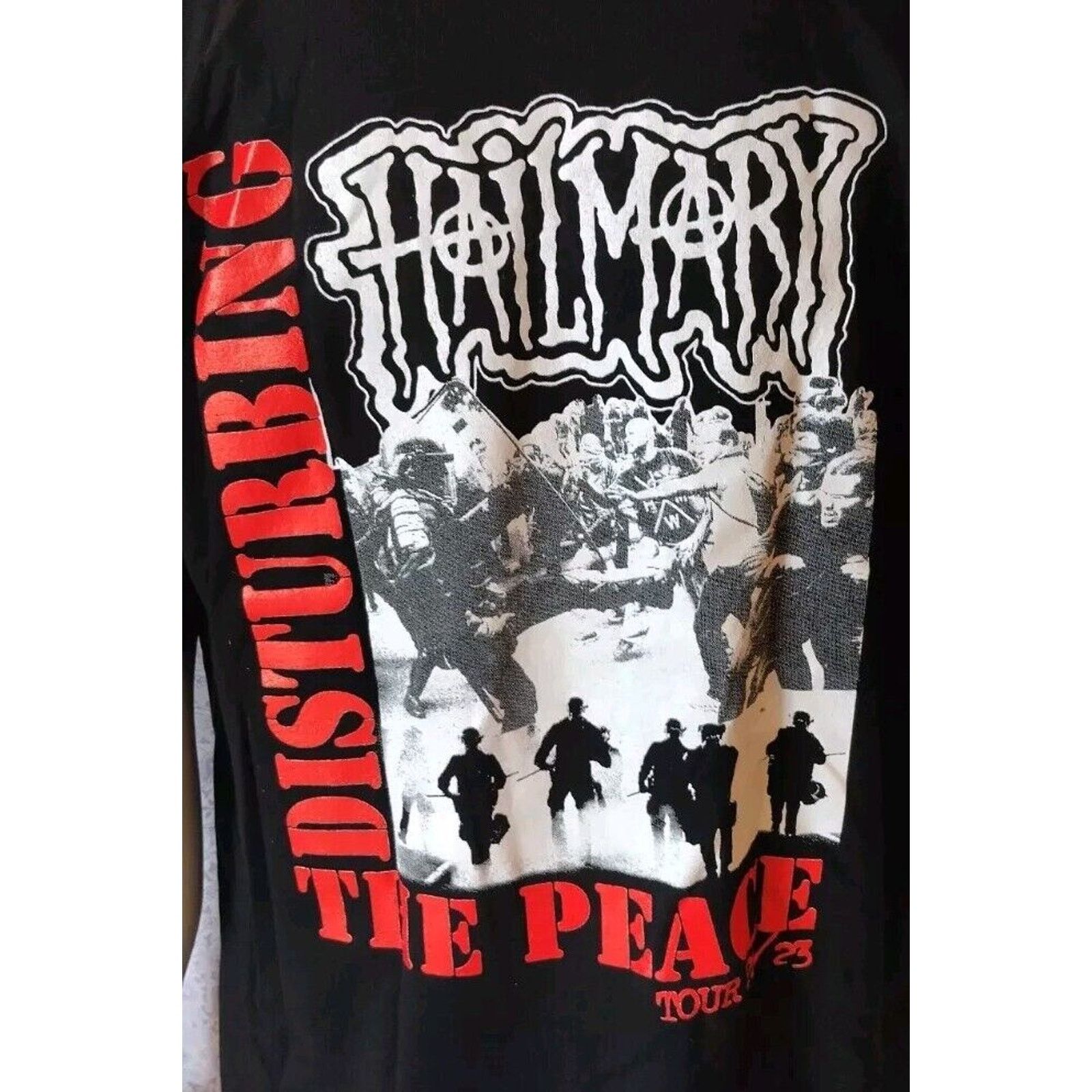 Next Level Rock and Roll Legends HAIL MARY Double Sided Graphic Tee XL Size US XL / EU 56 / 4 - 4 Thumbnail