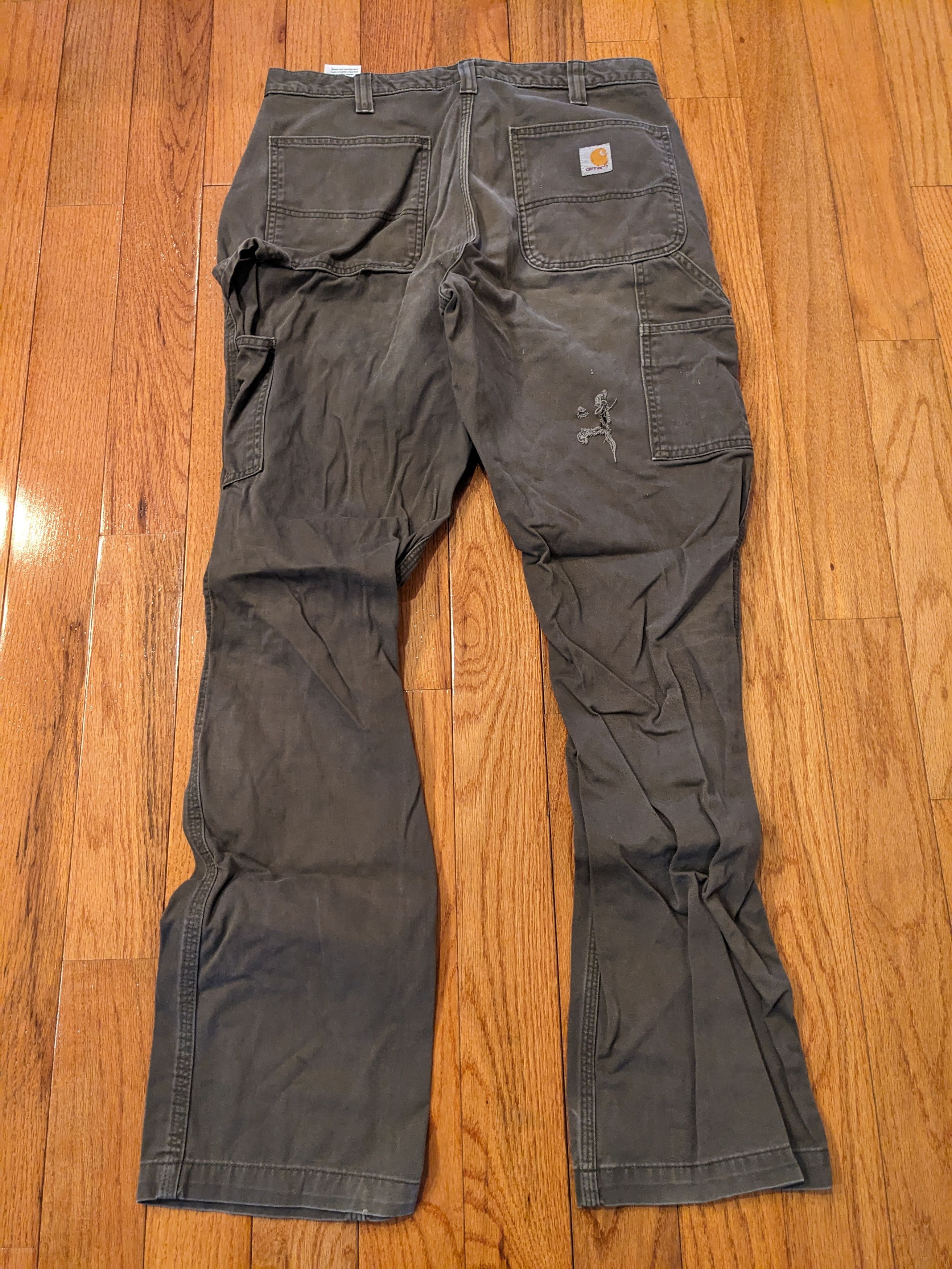 Carhartt × Vintage Vintage Carhartt B324 DFE 34 x 34 Relaxed Fit Green Pants Size US 34 / EU 50 - 1 Thumbnail