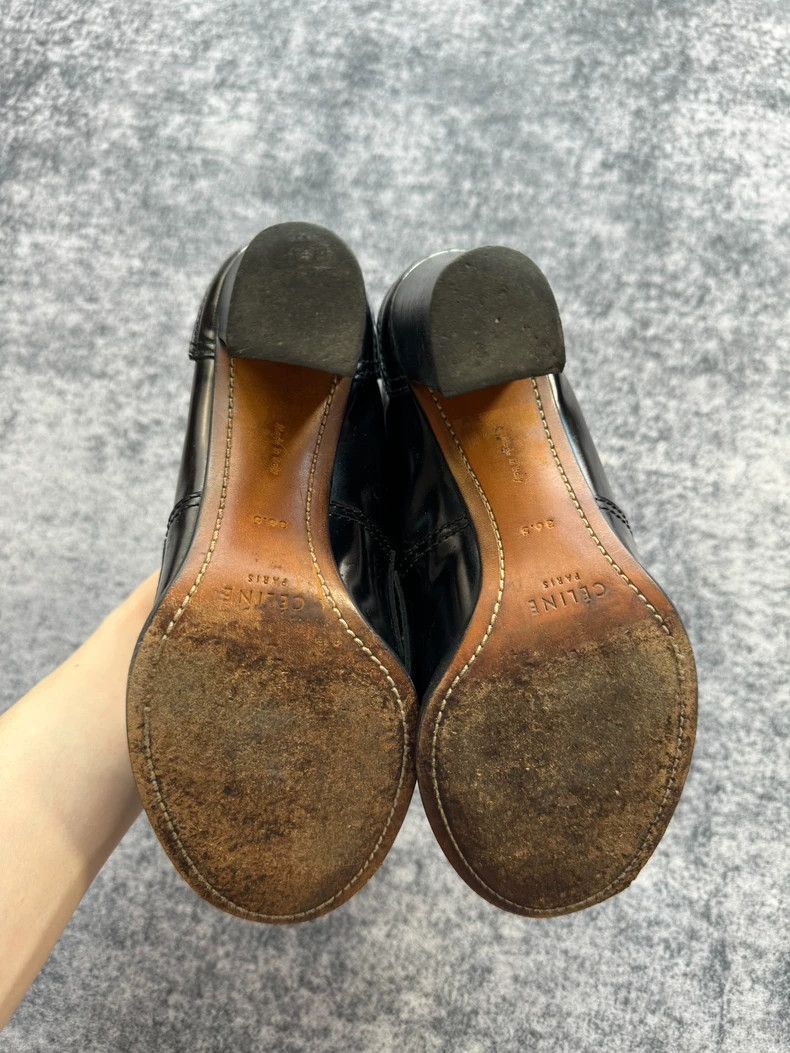 Celine Celine Black High Heel Loafers Size 36.5 Size US 6.5 / EU 39-40 - 6 Thumbnail
