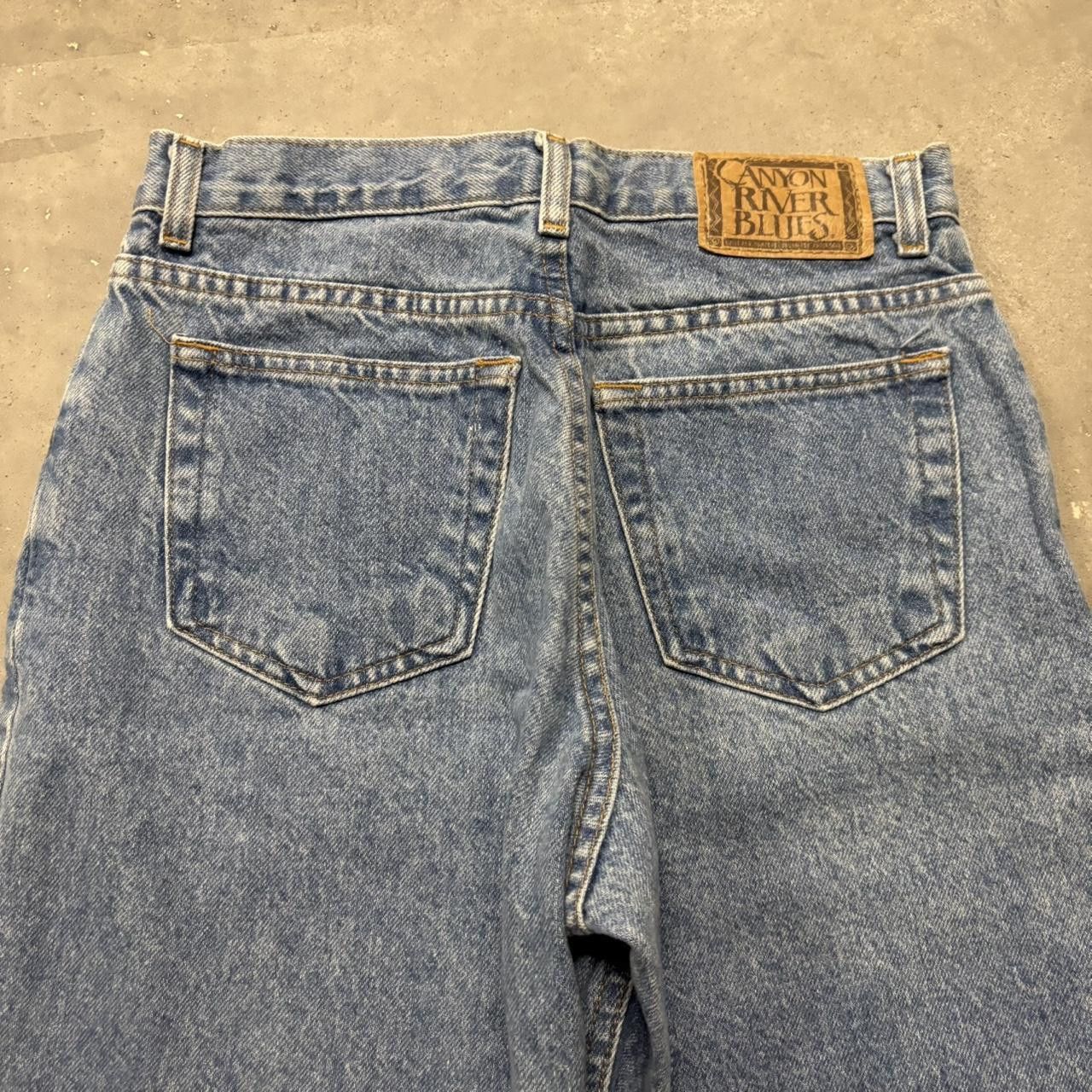 Japanese Brand × Vintage Crazy Vintage Y2K/2000s Blue Wash Essential Denim Jeans! Size US 26 / EU 42 - 7 Thumbnail