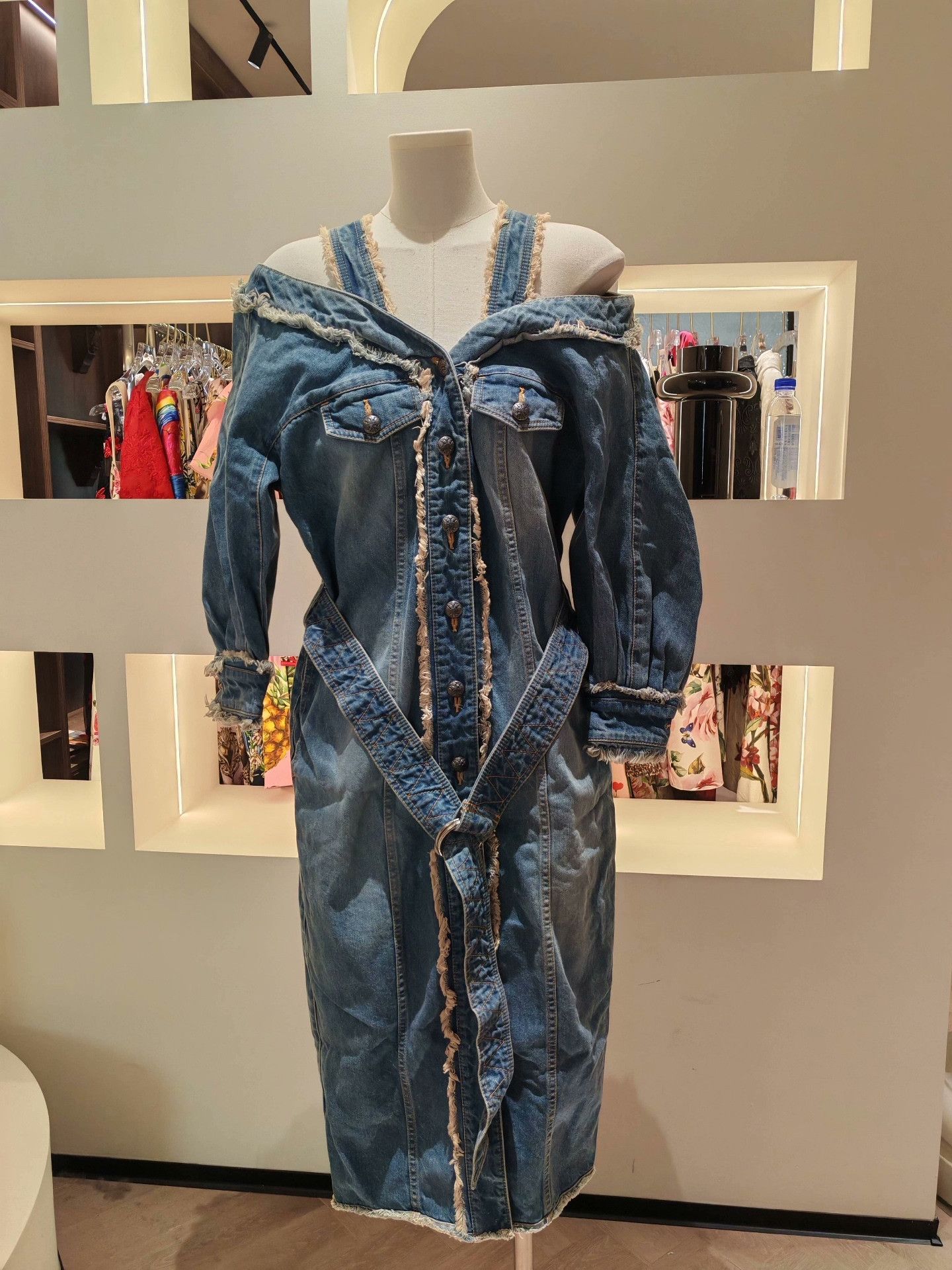 Christian Dada Christian Dada Denim Dress Size XS / US 0-2 / IT 36-38 - 1 Thumbnail