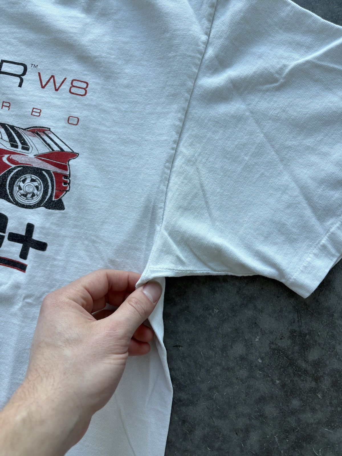 Vintage Vintage 1980s Vector W8 Twin Turbo Graphic Tee Hanes Beefy Size US L / EU 52-54 / 3 - 6 Thumbnail