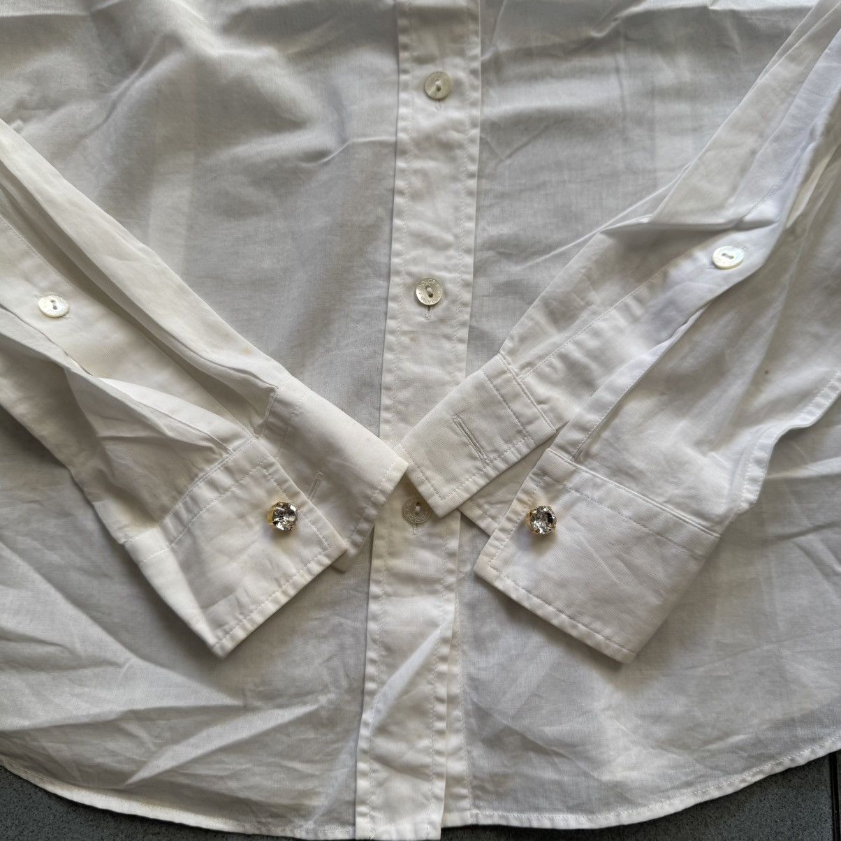 Dolce & Gabbana Vintage Dolce And Gabbana Linen Blouse DG Embroidery Button Size M / US 6-8 / IT 42-44 - 7 Thumbnail