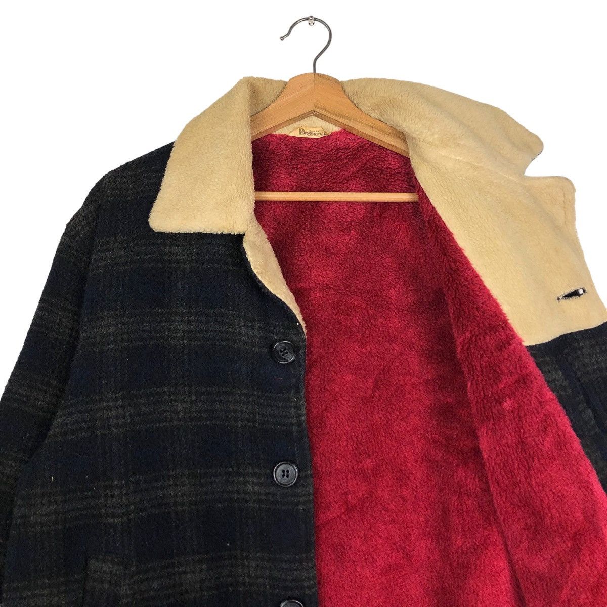 🔥Vintage Wool Jacket Riverson Double Collar Tartan Design