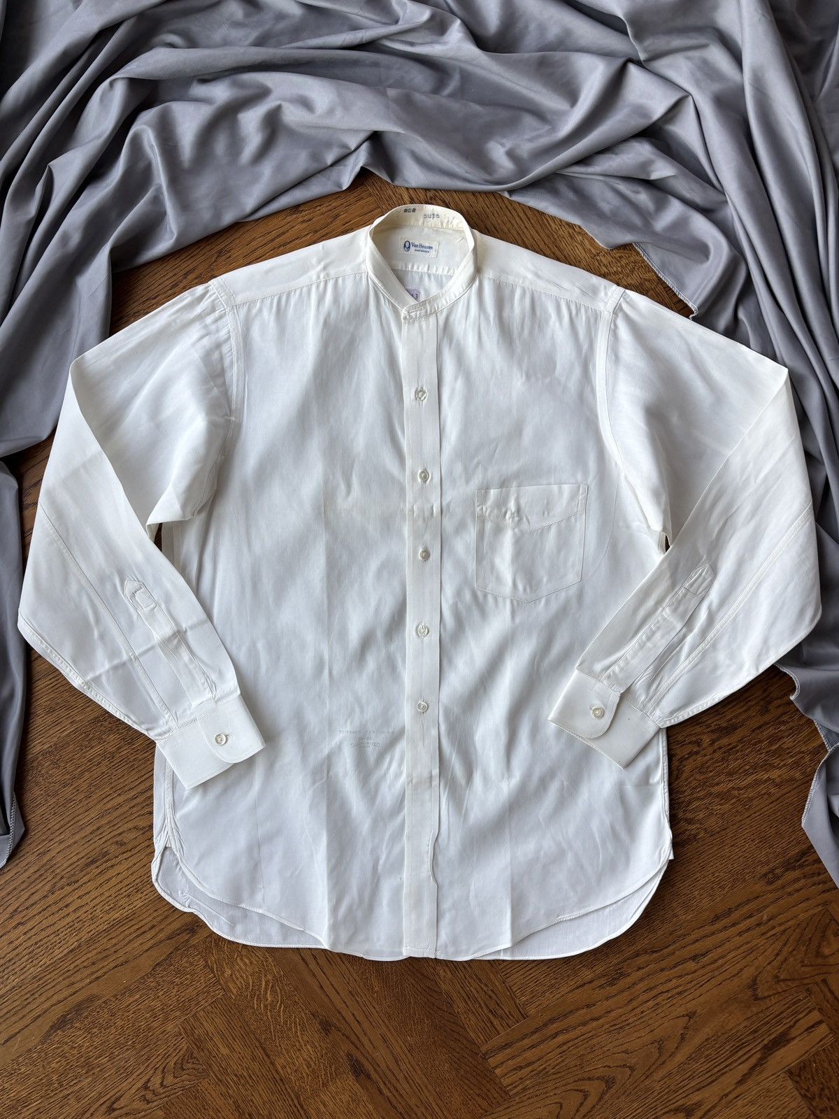 Van Heusen × Vintage 1940s Detachable Collar Shirt Vintage Van Heusen WW2 1930s Size US M / EU 48-50 / 2 - 4 Thumbnail