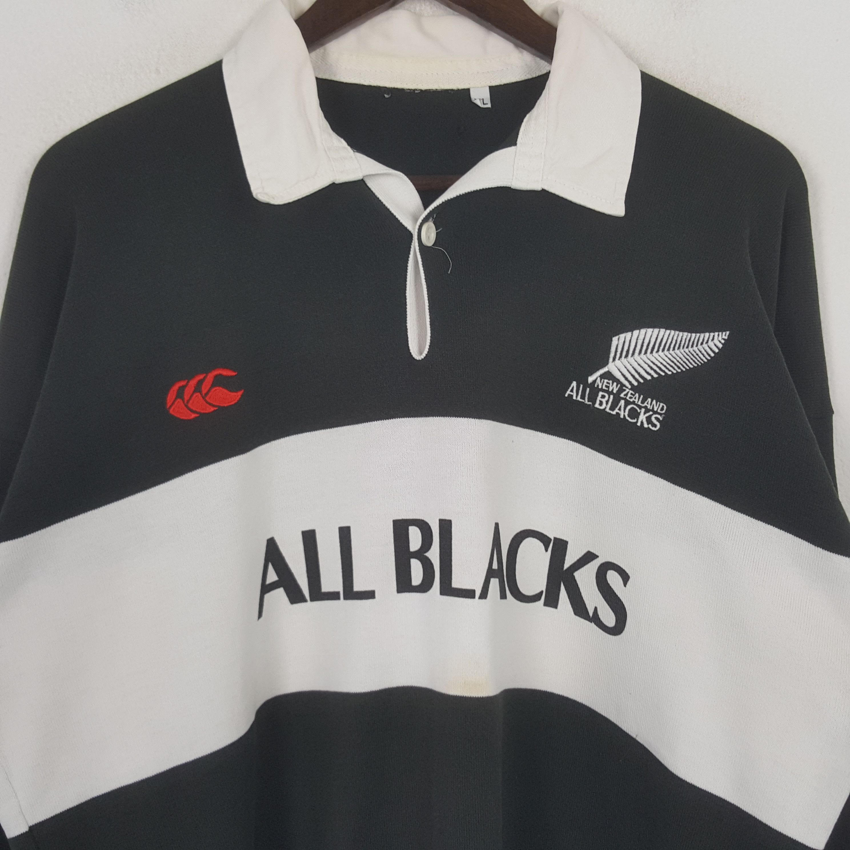Canterbury of New Zealand Vintage Canterbury All Black Polo Shirt Size US XL / EU 56 / 4 - 2 Thumbnail