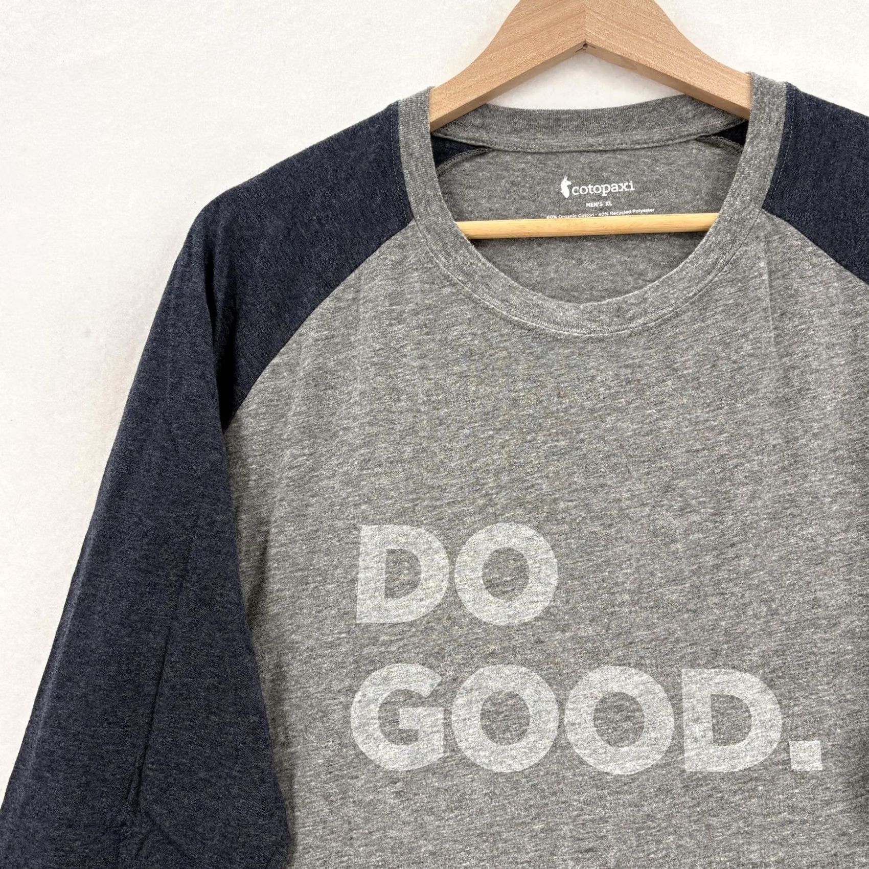 Cotopaxi Cotopaxi Mens XL Gray Do Good 3/4 Sleeve Raglan Graphic Tee Crewneck Hike Shirt Size US XL / EU 56 / 4 - 2 Thumbnail