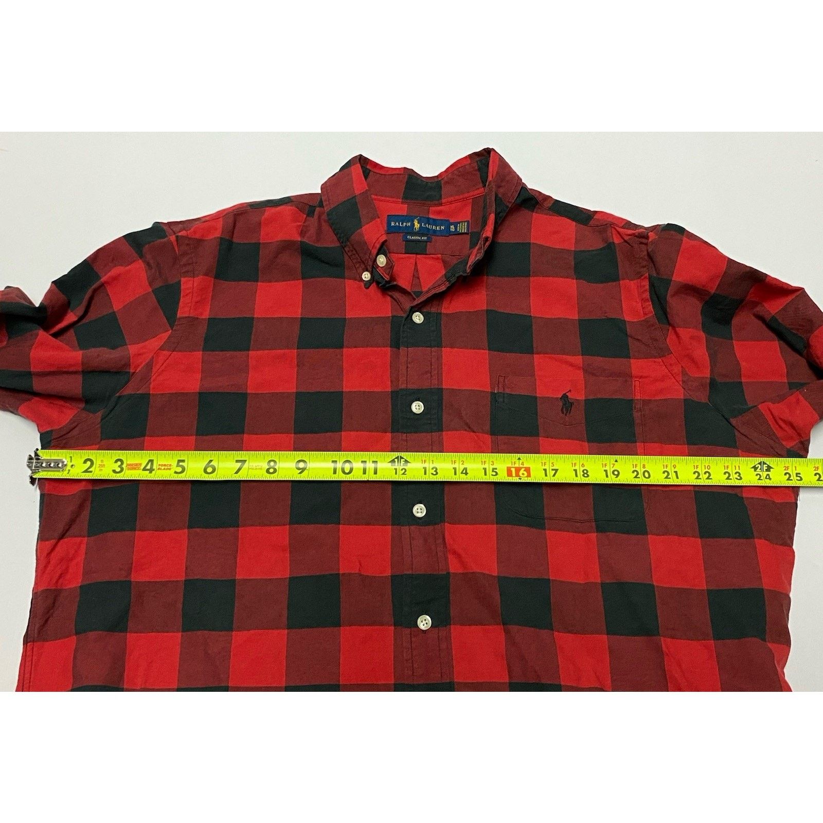 Polo Ralph Lauren RL Men’s Sz XL Plaid Long Sleeve Button Down Classic Fit Size US XL / EU 56 / 4 - 6 Thumbnail