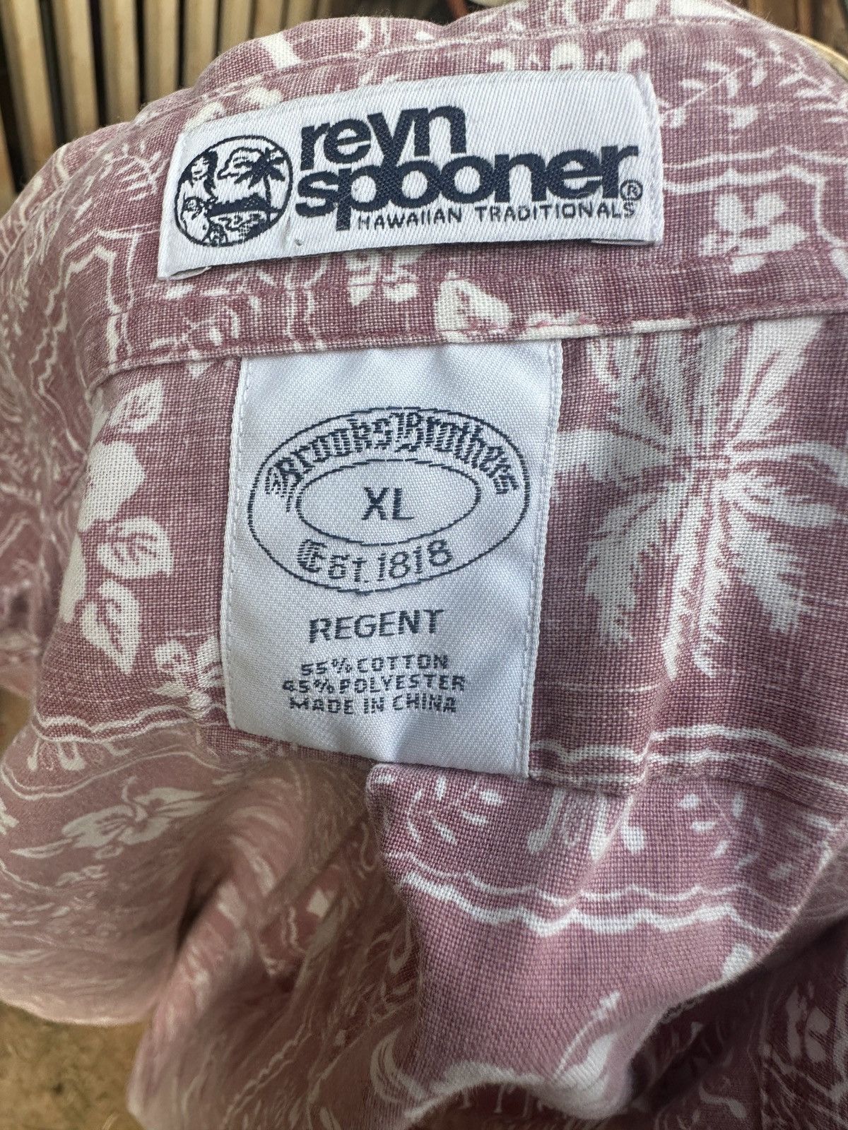 Reyn Spooner Reyn Spooner x Brooks Brothers Men's XL Hawaiian Print Size US XL / EU 56 / 4 - 4 Thumbnail