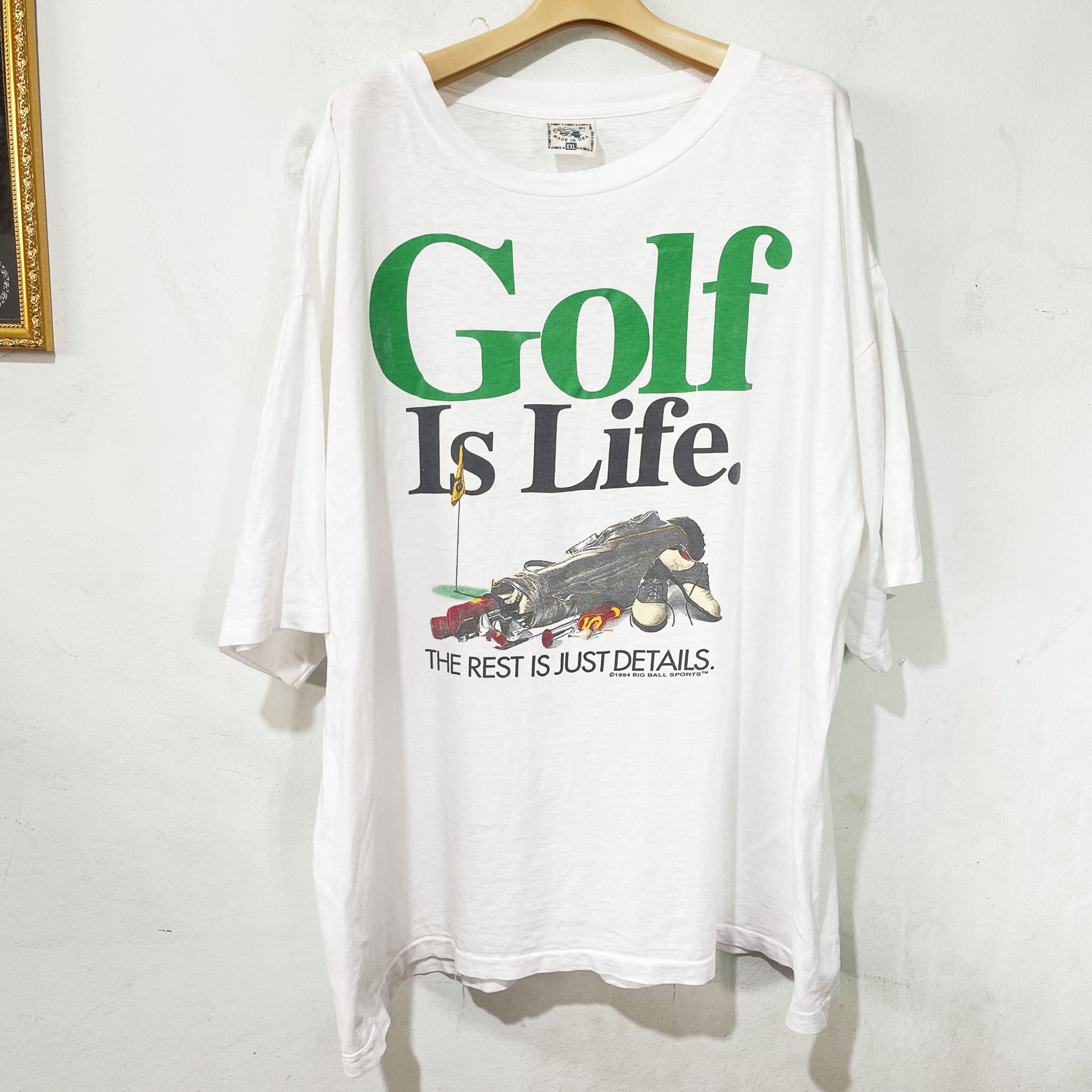 Vintage Vintage 1994 Big Ball Sport Golf Is Life T-Shirt Size US XXL / EU 58 / 5 - 1 Thumbnail