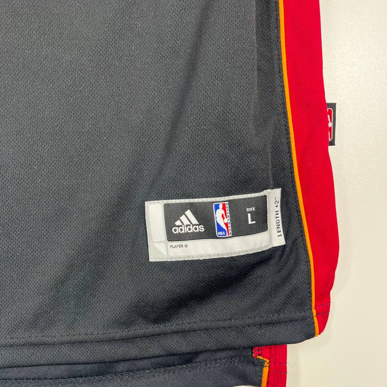 Miami Heat James #6 Away Black NBA Jersey Adidas Mens Size L