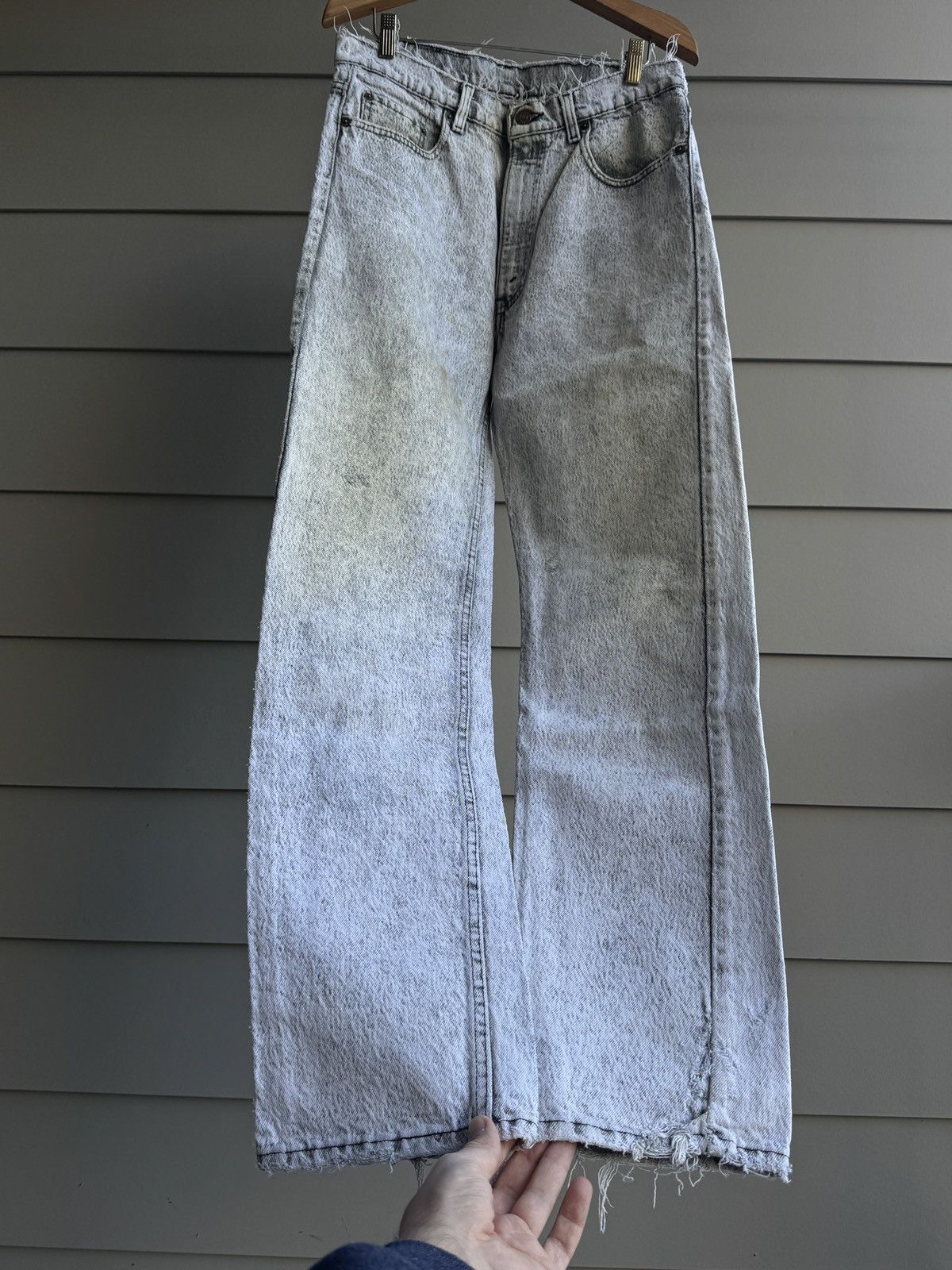 Levi's Vintage Clothing Levi's 505 USA 1989 Faded Distressed Jeans 32x33 ERD Size US 34 / EU 50 - 2 Thumbnail