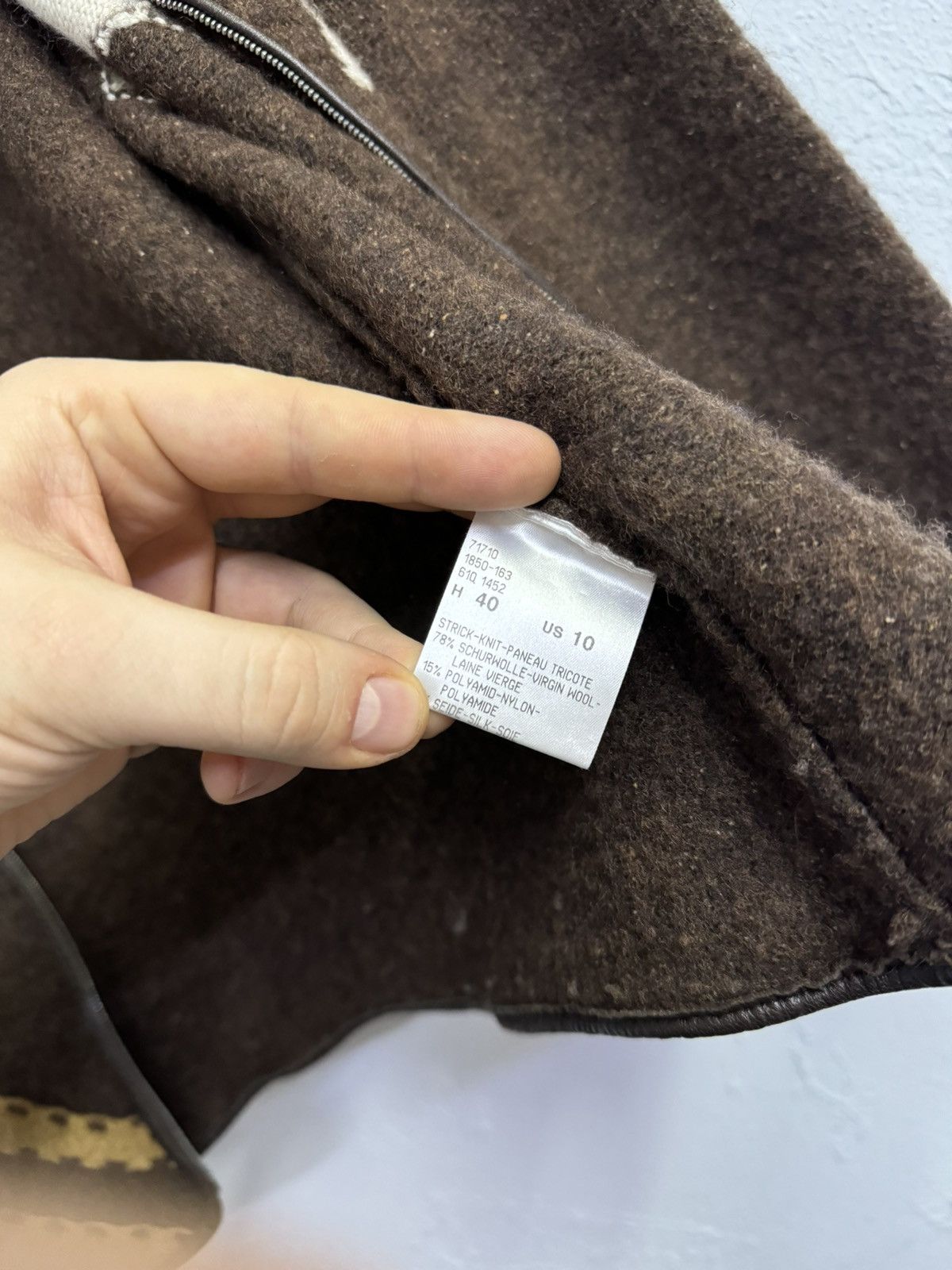 Bogner Bogner Wool Leather Horse Hermes Style Zip Up Sweater Size US S / EU 44-46 / 1 - 6 Thumbnail
