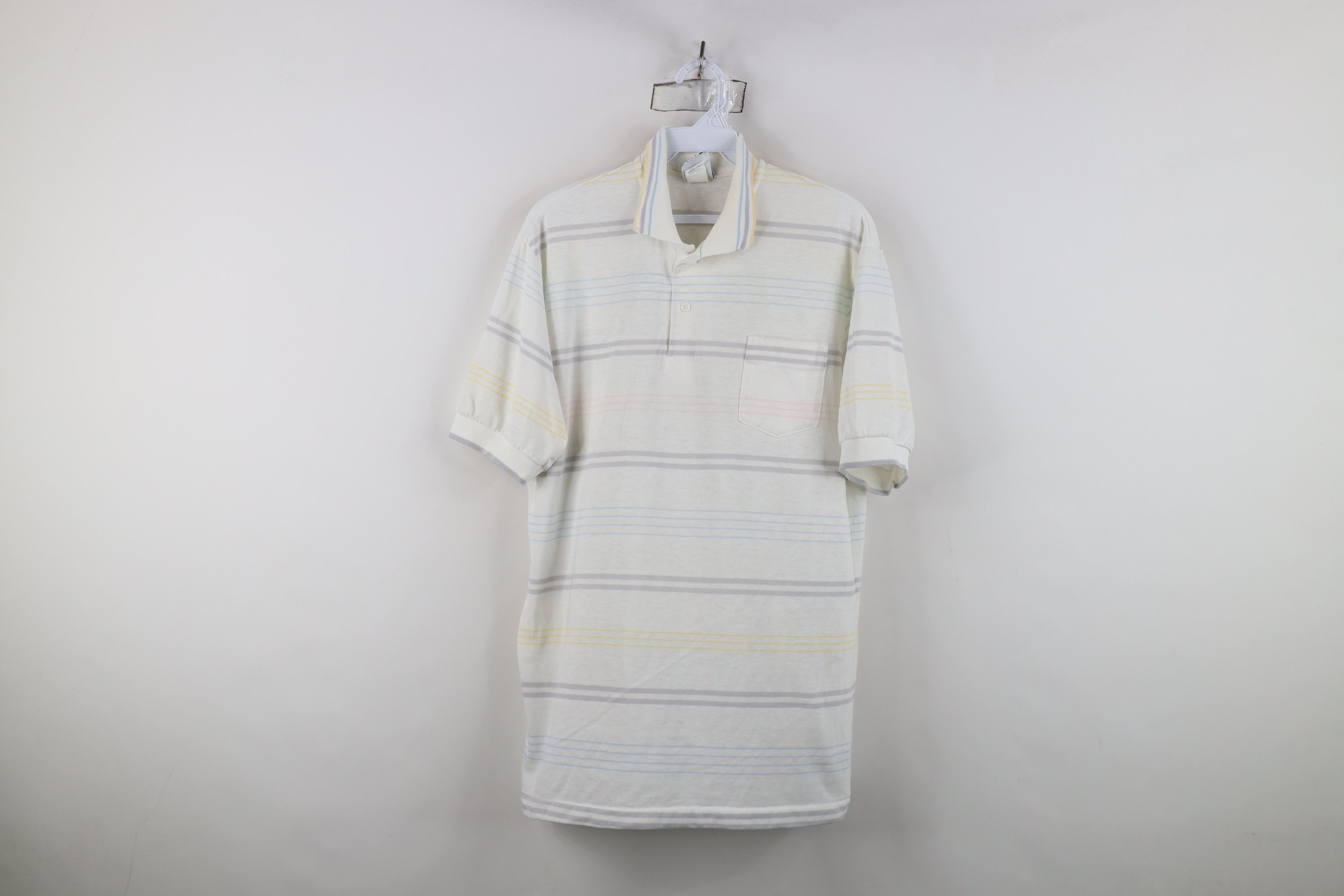 Wrangler Vintage 70s 80s Wrangler Sheer Knit Collared Polo Shirt USA Size US XL / EU 56 / 4 - 1 Thumbnail