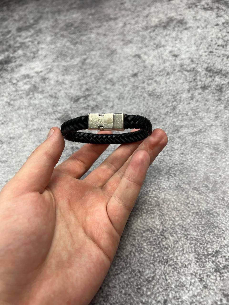 Armani Vintage Armani Jeans Leather Bracelet Avant Garde Size ONE SIZE - 4 Thumbnail