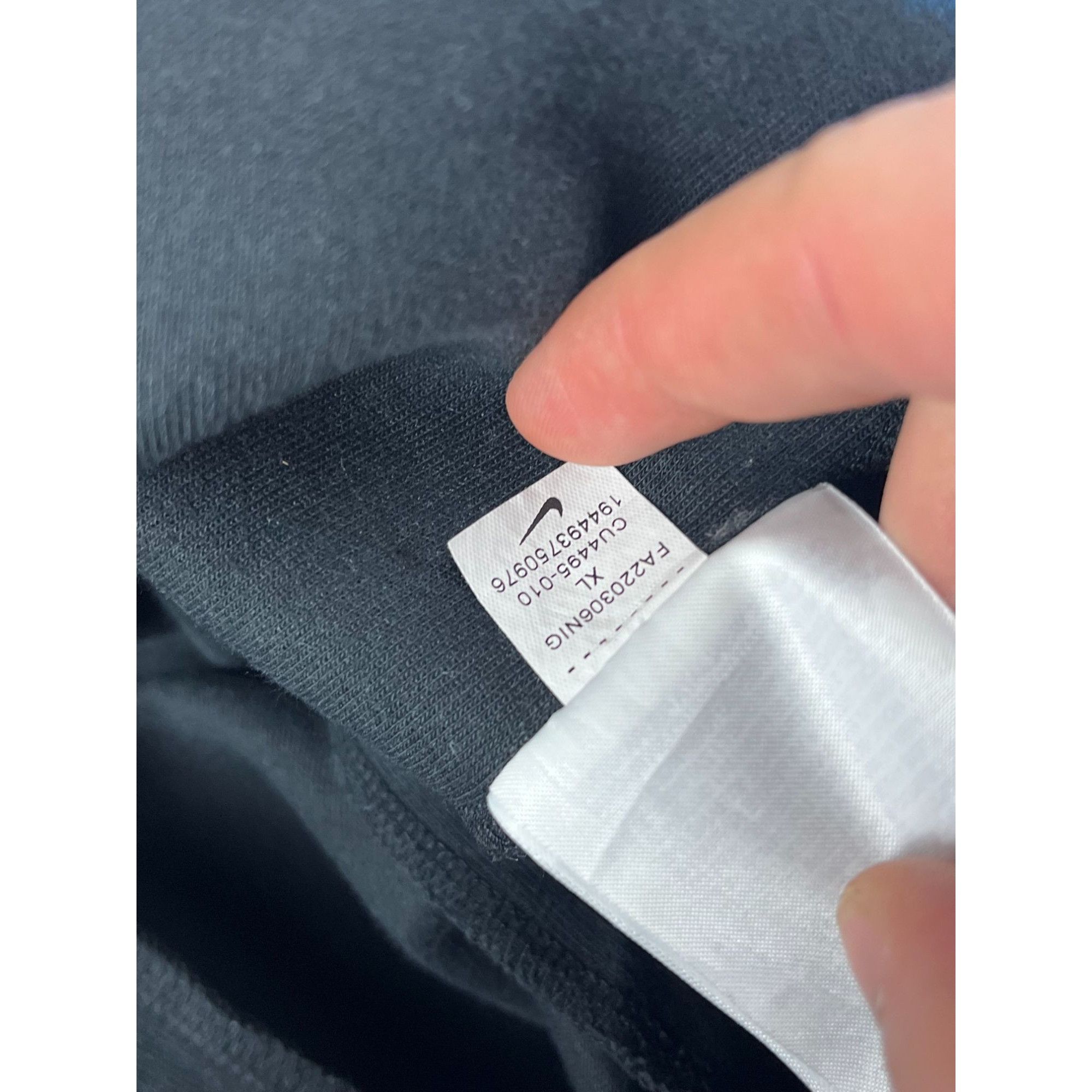 Nike Nike Mens Black Tech Fleece Joggers XL With Drawstring Waist Size US 34 / EU 50 - 5 Thumbnail
