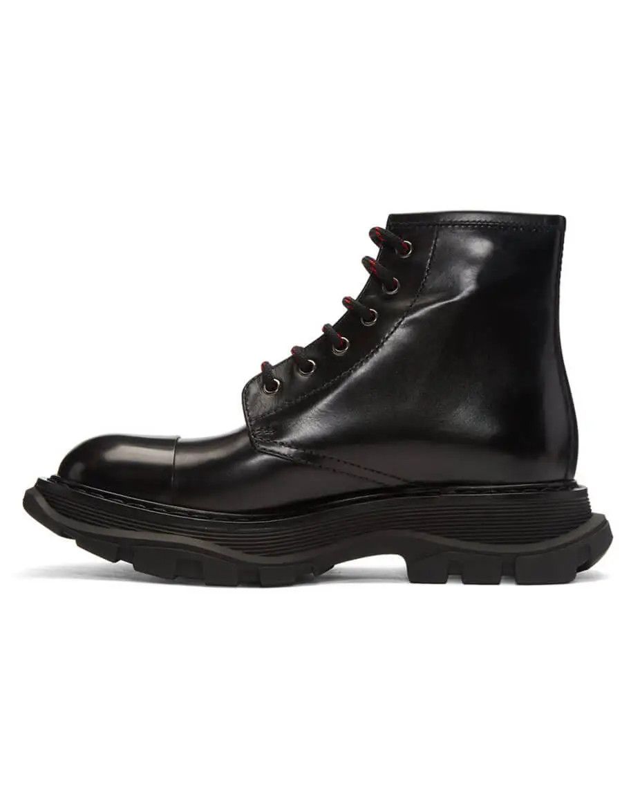 Alexander McQueen o1y1024 Ankle Boots in Black Size US 12 / EU 45 - 3 Thumbnail