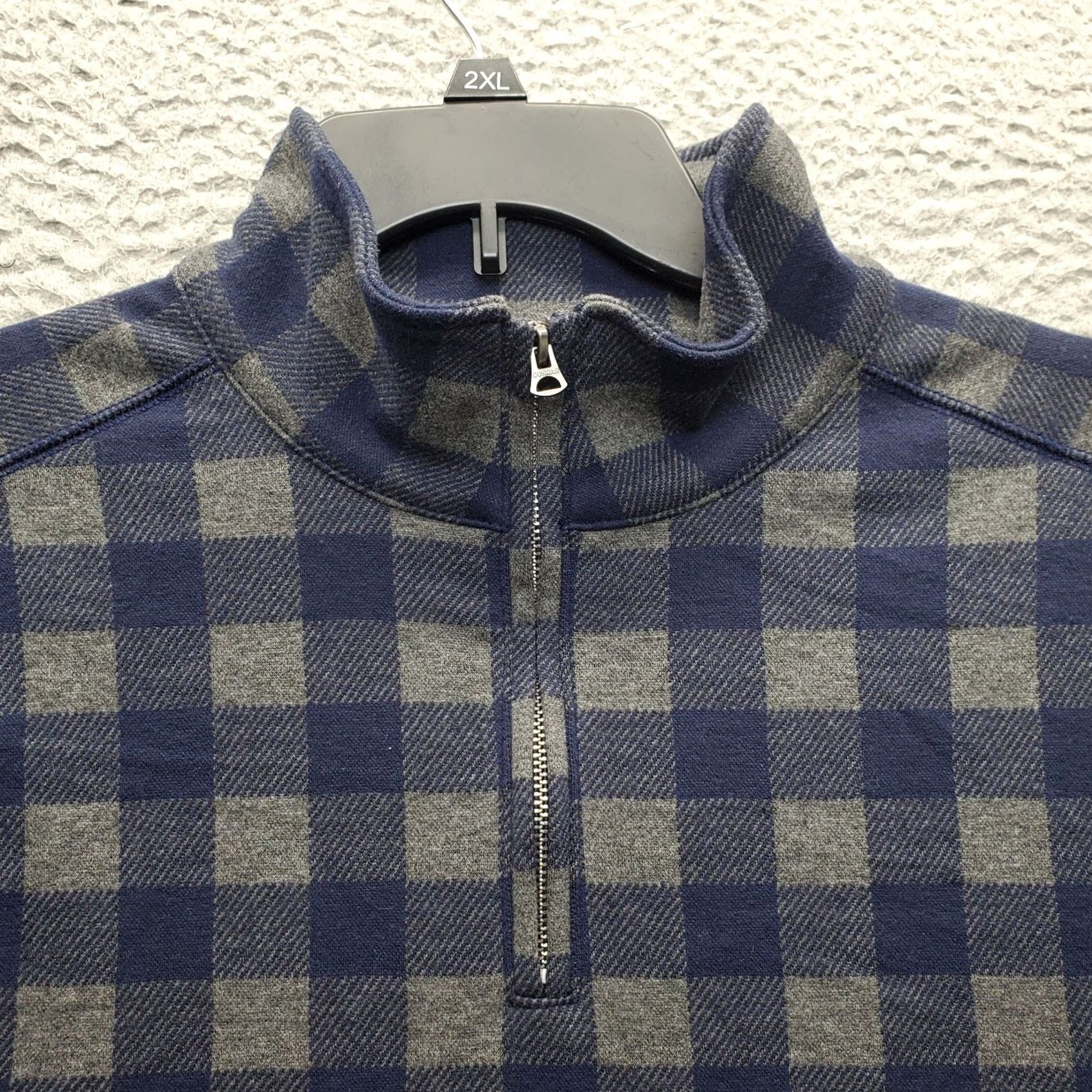 J.Crew J.CREW Activewear Shirt Mens M Multicolor Plaid Long Sleeve Mock Neck 1/4 Zip Size US M / EU 48-50 / 2 - 5 Thumbnail