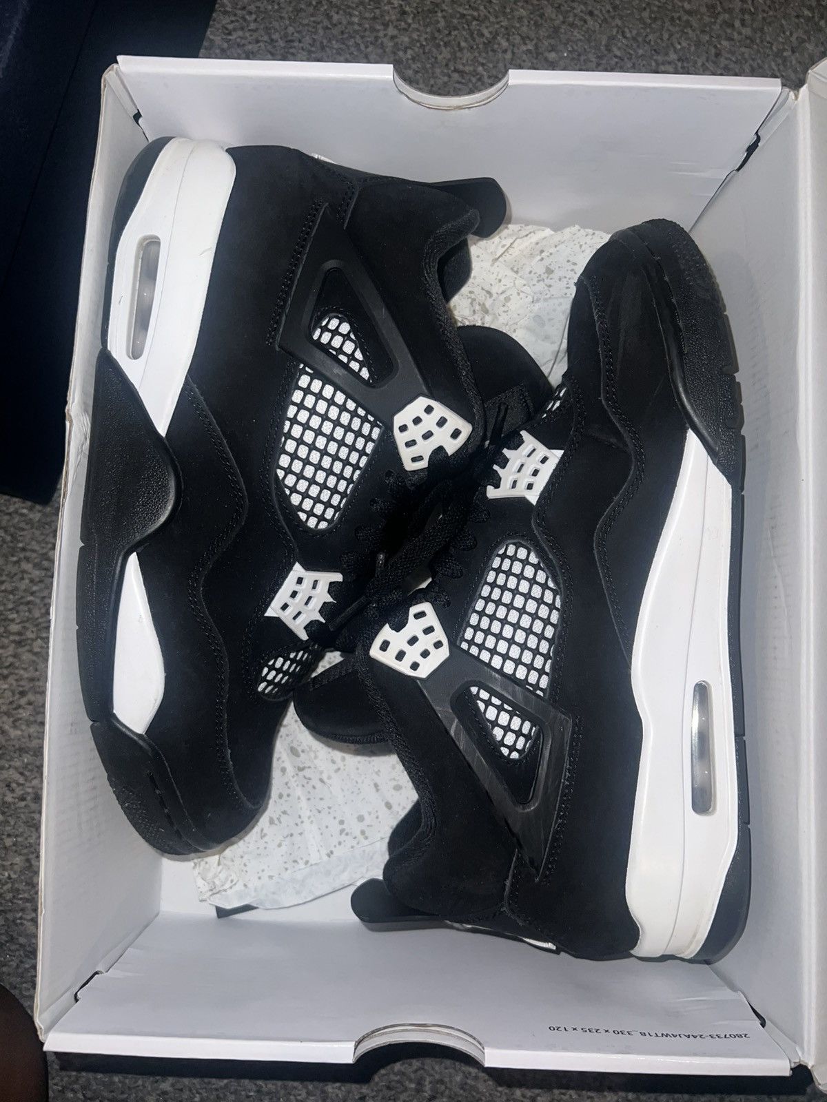Nike Jordan 4 white thunder Size US 8.5 / EU 41-42 - 3 Thumbnail