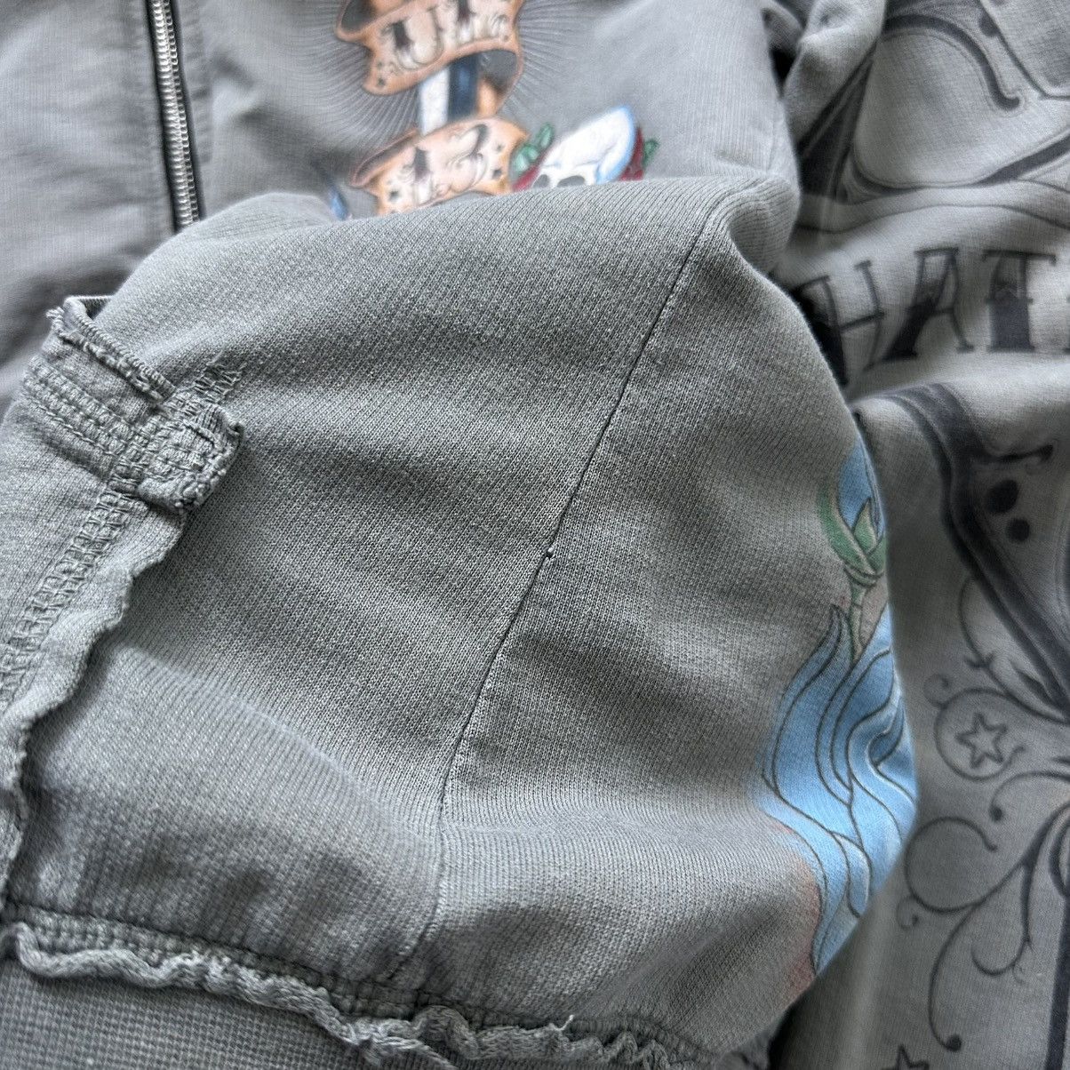 Hysteric Glamour × Undercover Tribal If Six Was Nine Ed Hardy Style Fur Zip Hoodie Jacket Size S / US 4 / IT 40 - 15 Thumbnail