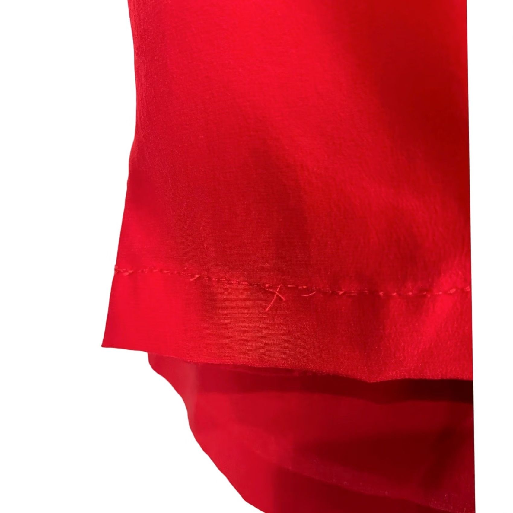 Vintage Silk Studio by Claude Bennett Blazer Women Red Silk Long Sleeve Open Front Sz 8 Size M / US 6-8 / IT 42-44 - 7 Thumbnail