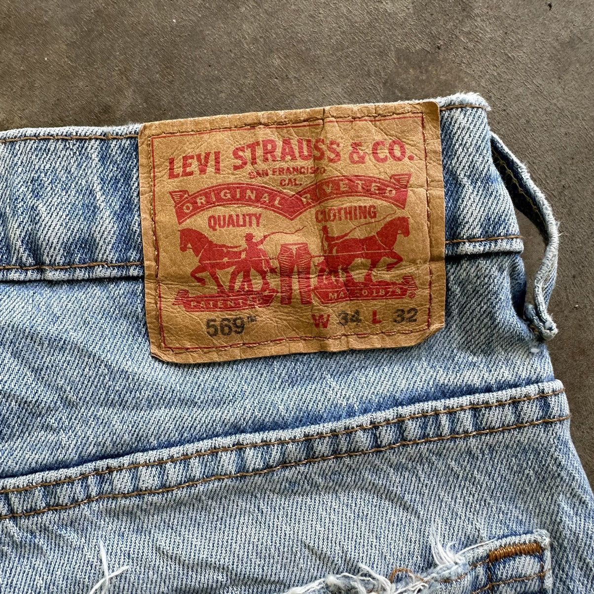 Levi's Vintage Levi’s 569 Lightwash Denim Jean Sick Pant W36 Size US 34 / EU 50 - 16 Thumbnail