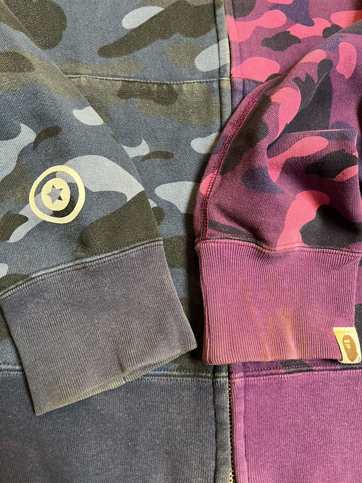 Bape A Bathing Ape Blue/Purple Camo Full Zip Up Shark Hoodie Size US L / EU 52-54 / 3 - 5 Thumbnail