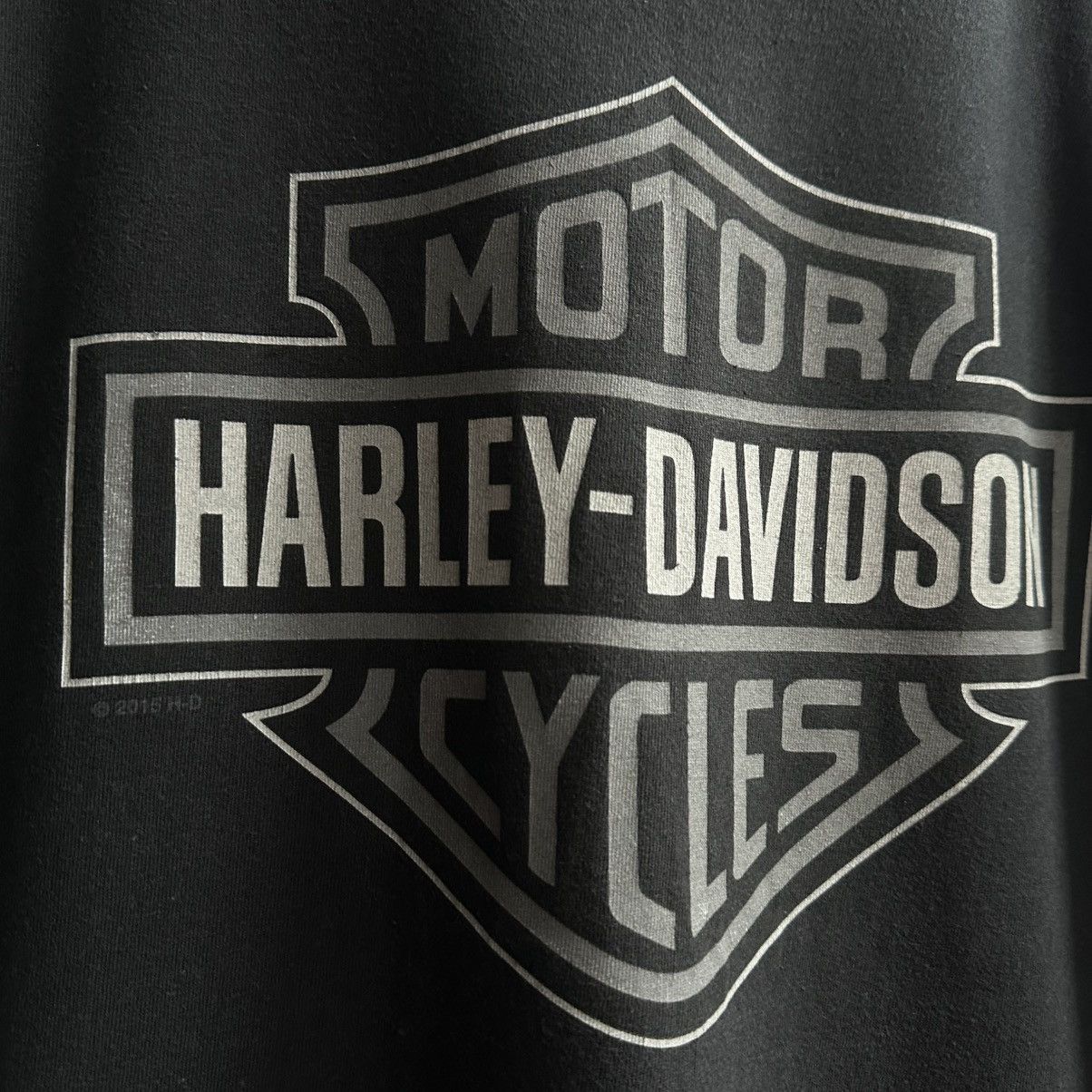 Harley Davidson × Vintage Vintage 90s Harley Davidson Big Logo Faded Tee Size US XL / EU 56 / 4 - 7 Thumbnail