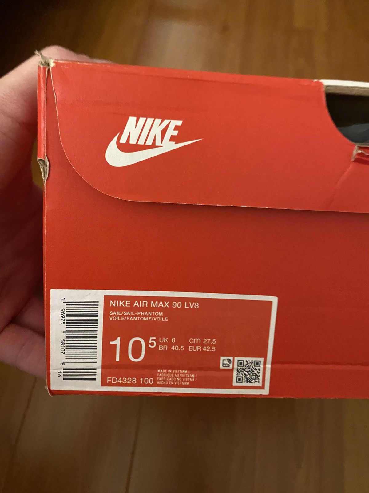 Nike Nike Air Max 90 LV8 Sail Phantom Size US 10.5 / EU 43-44 - 3 Thumbnail