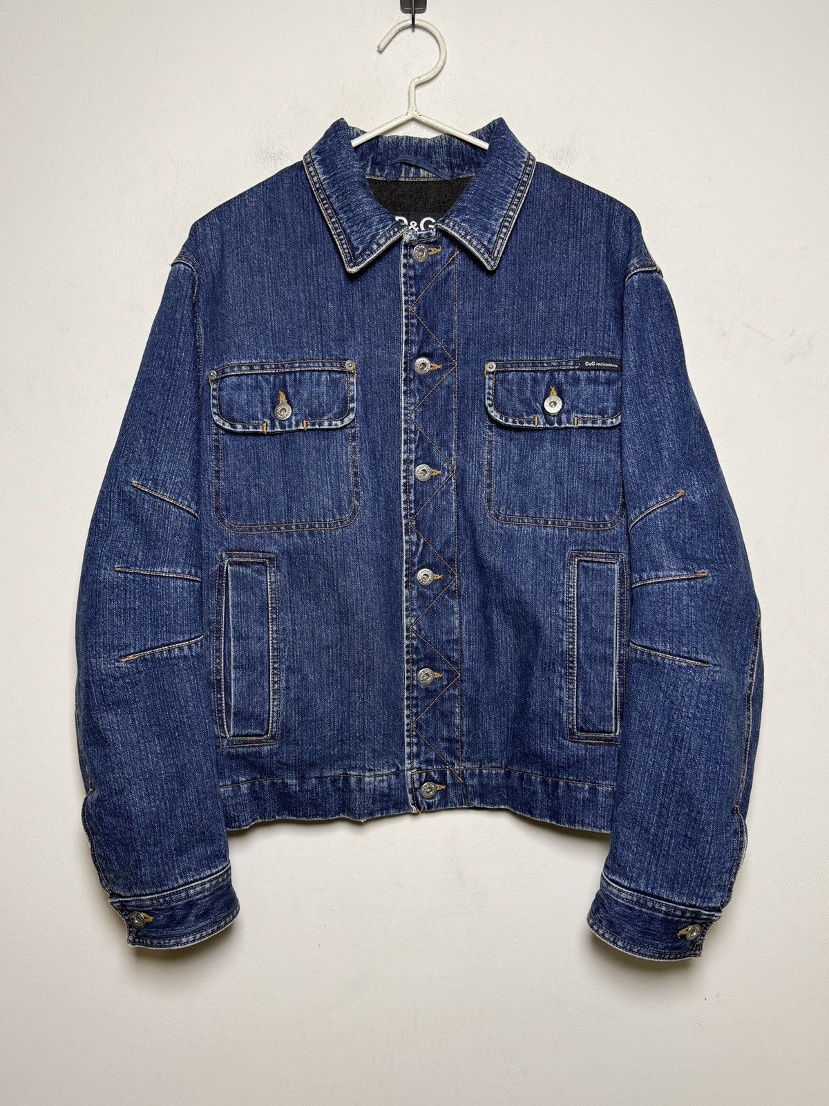 Dolce & Gabbana dolce&gabbana y2k archive multipocket denim/wool jacket Size US L / EU 52-54 / 3 - 1 Thumbnail