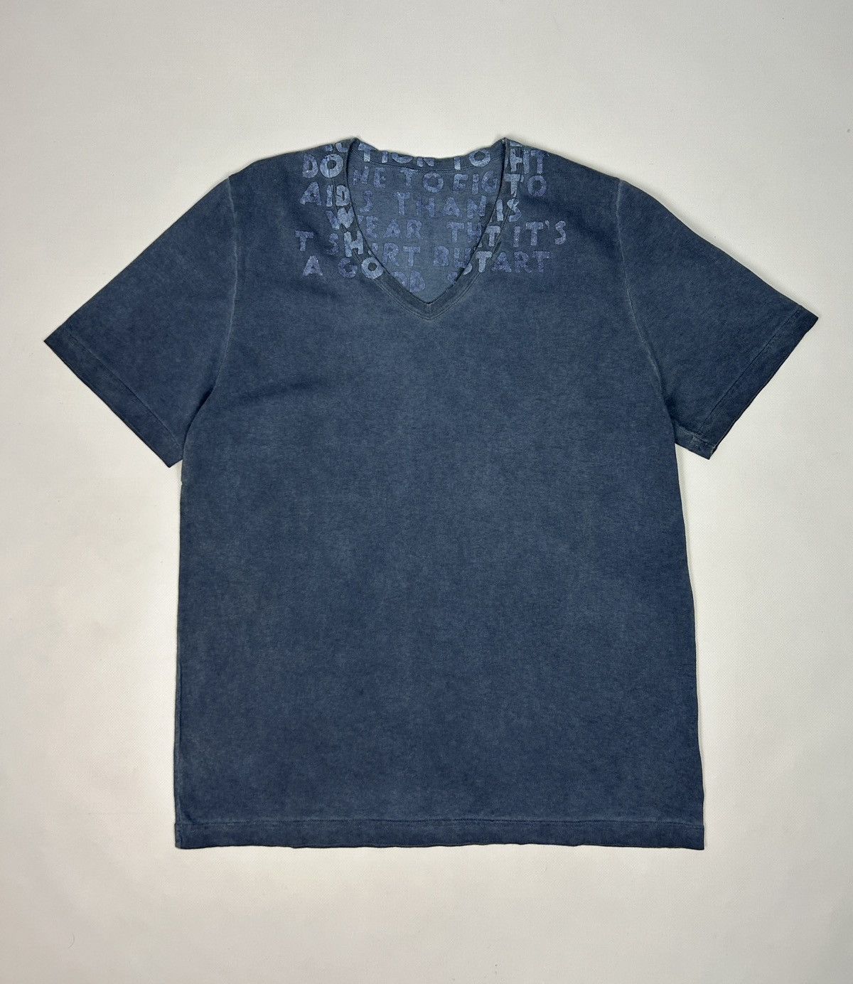 トップス Maison Martin Margiela 03SS Aids Tee ARCHIVE MAISON MARTIN MARGIELA AIDS AWARENESS TEE V | Depop