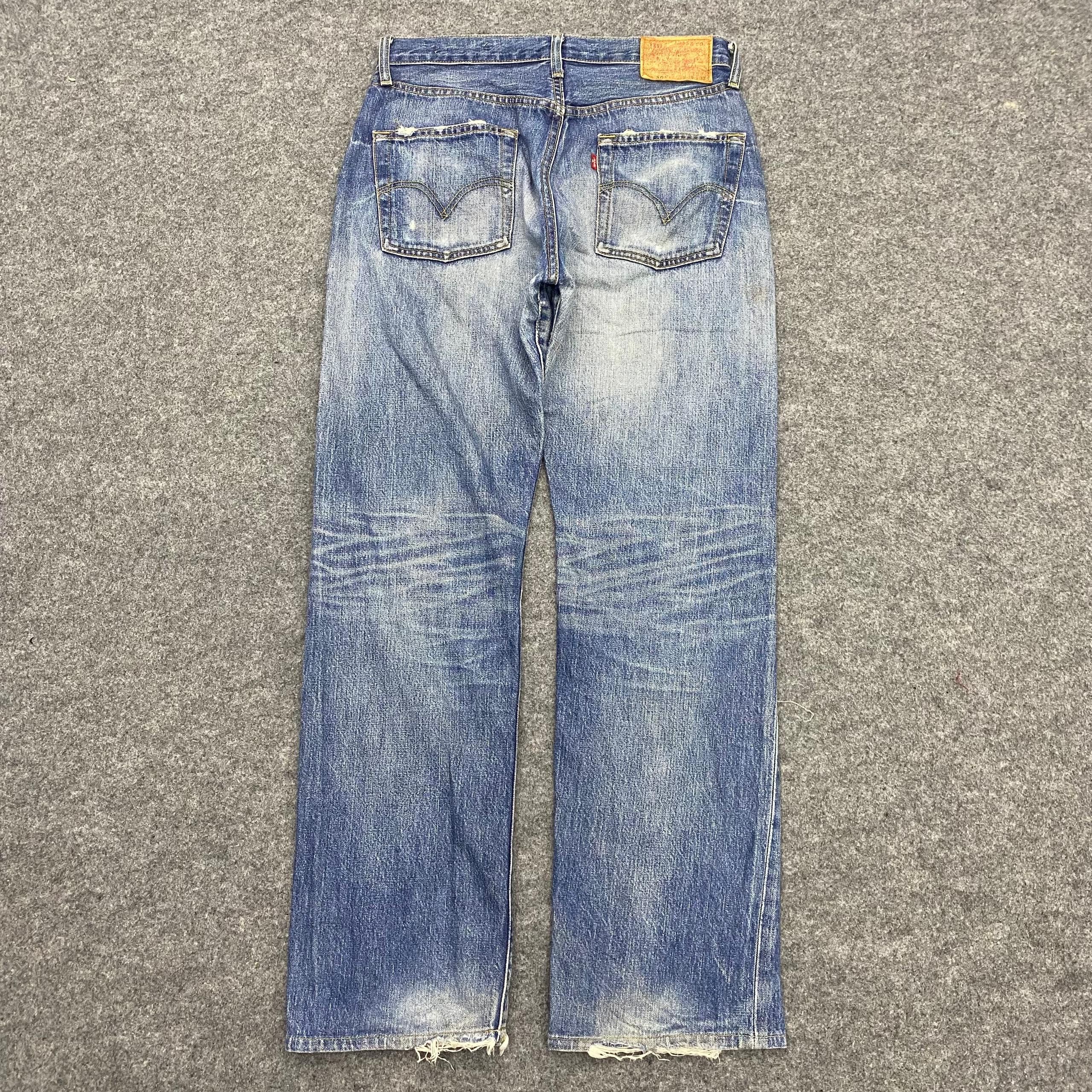 Levi's 💥Best Offer💥Vintage Levis 501 Distressed Denim Size US 31 - 3 Thumbnail