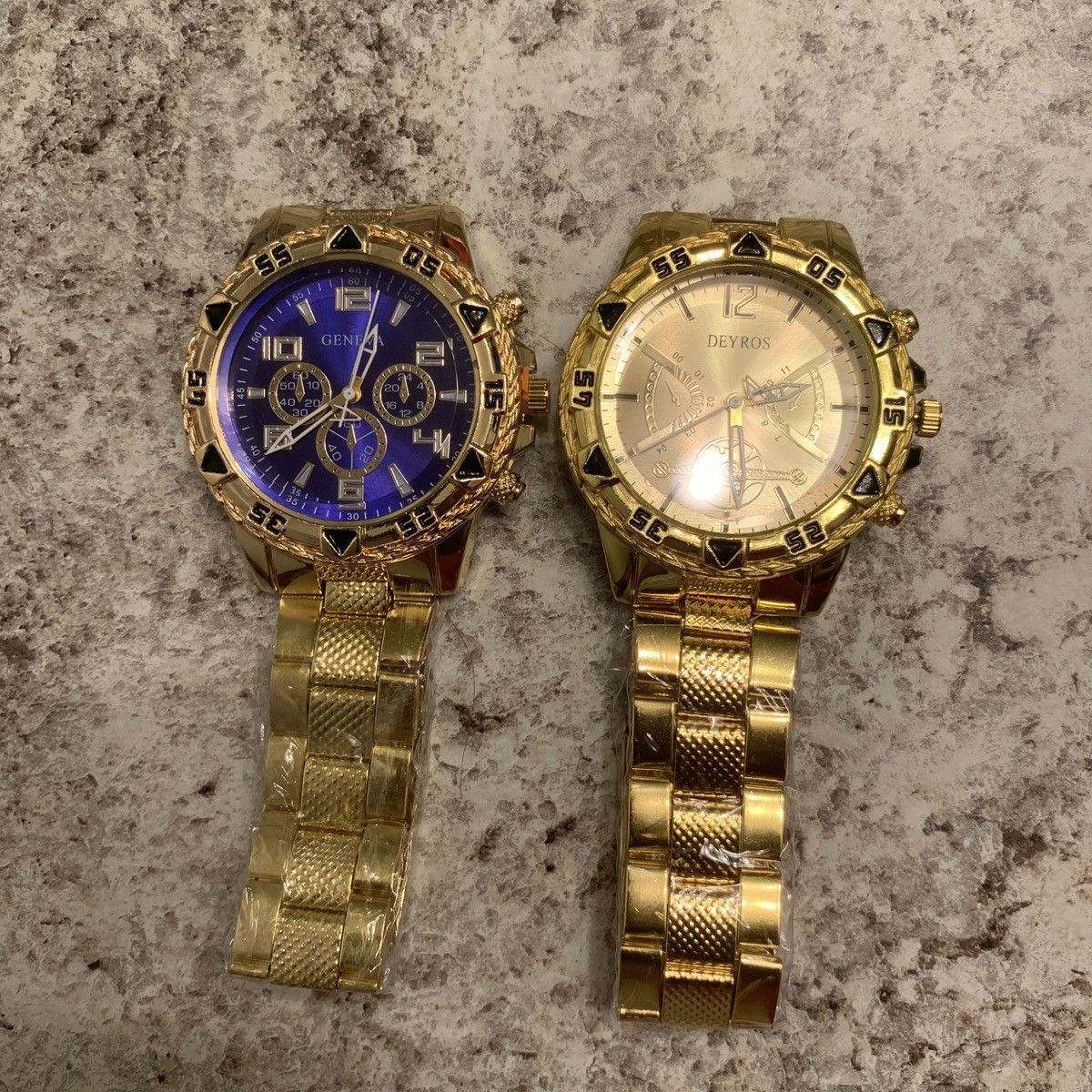 Other Gold watch set with blue and gold faces Size ONE SIZE - 1 Thumbnail