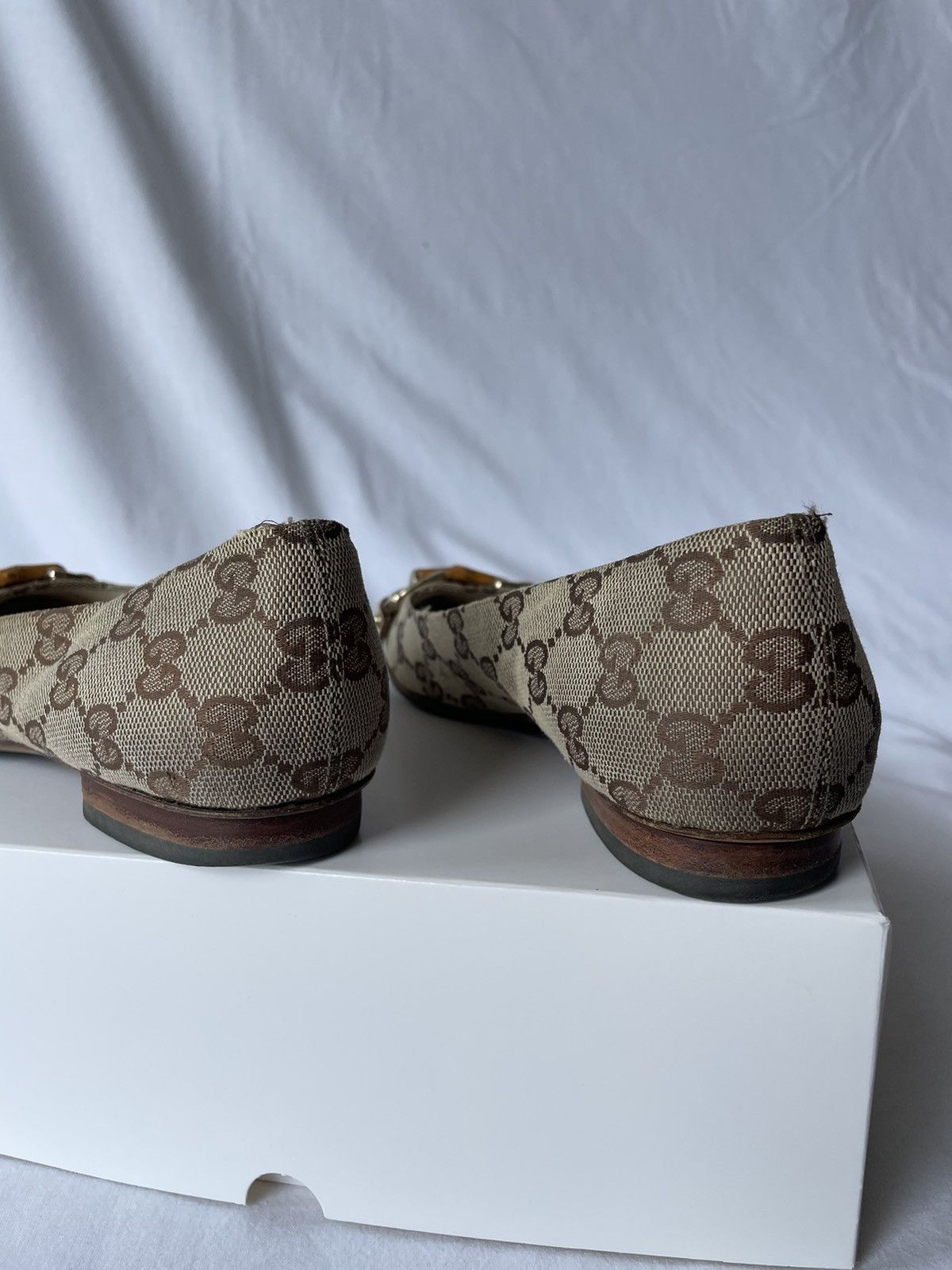 Gucci × Tom Ford × Vintage GUCCI MONOGRAM VINTAGE low-top shoes Tom Ford era , size 37C Size US 7 / IT 37 - 11 Thumbnail
