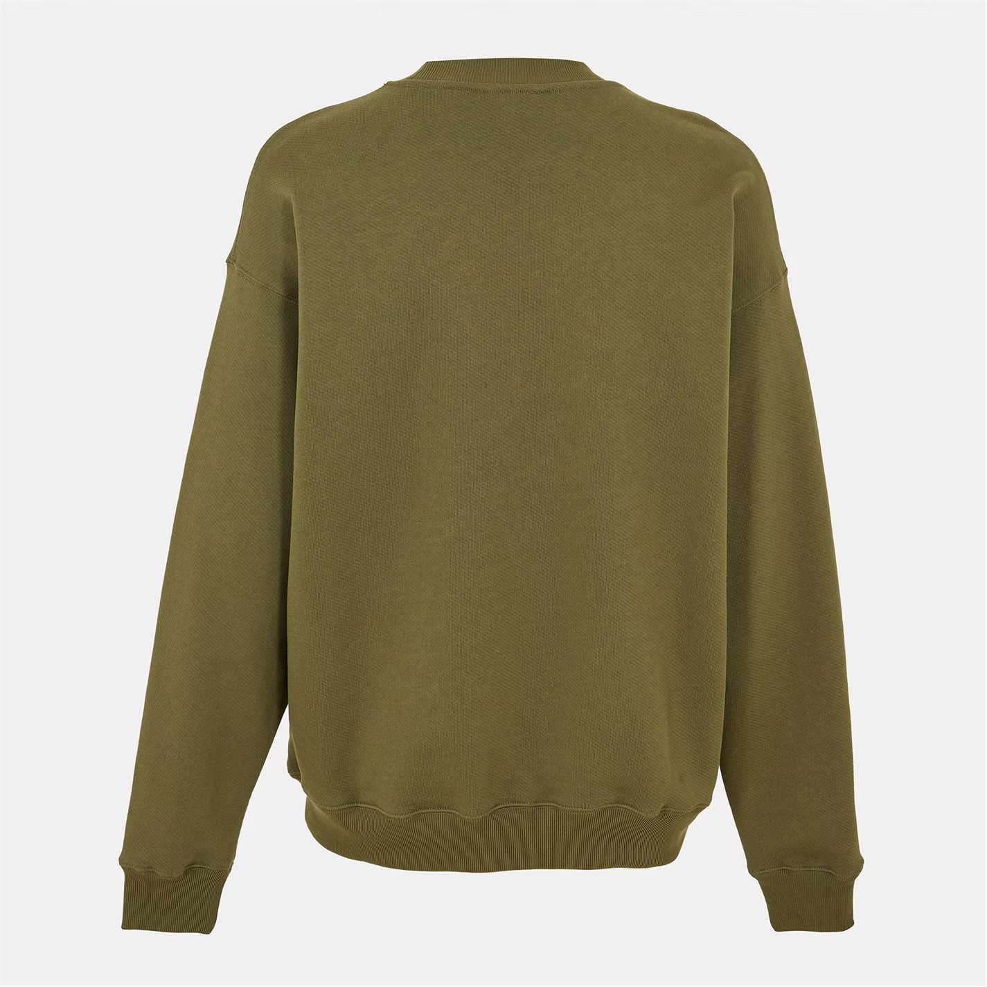 Off-White o1g2r1mq0226 Skate Relaxed Fit Crew Sweatshirt Olive Green Size US M / EU 48-50 / 2 - 3 Thumbnail