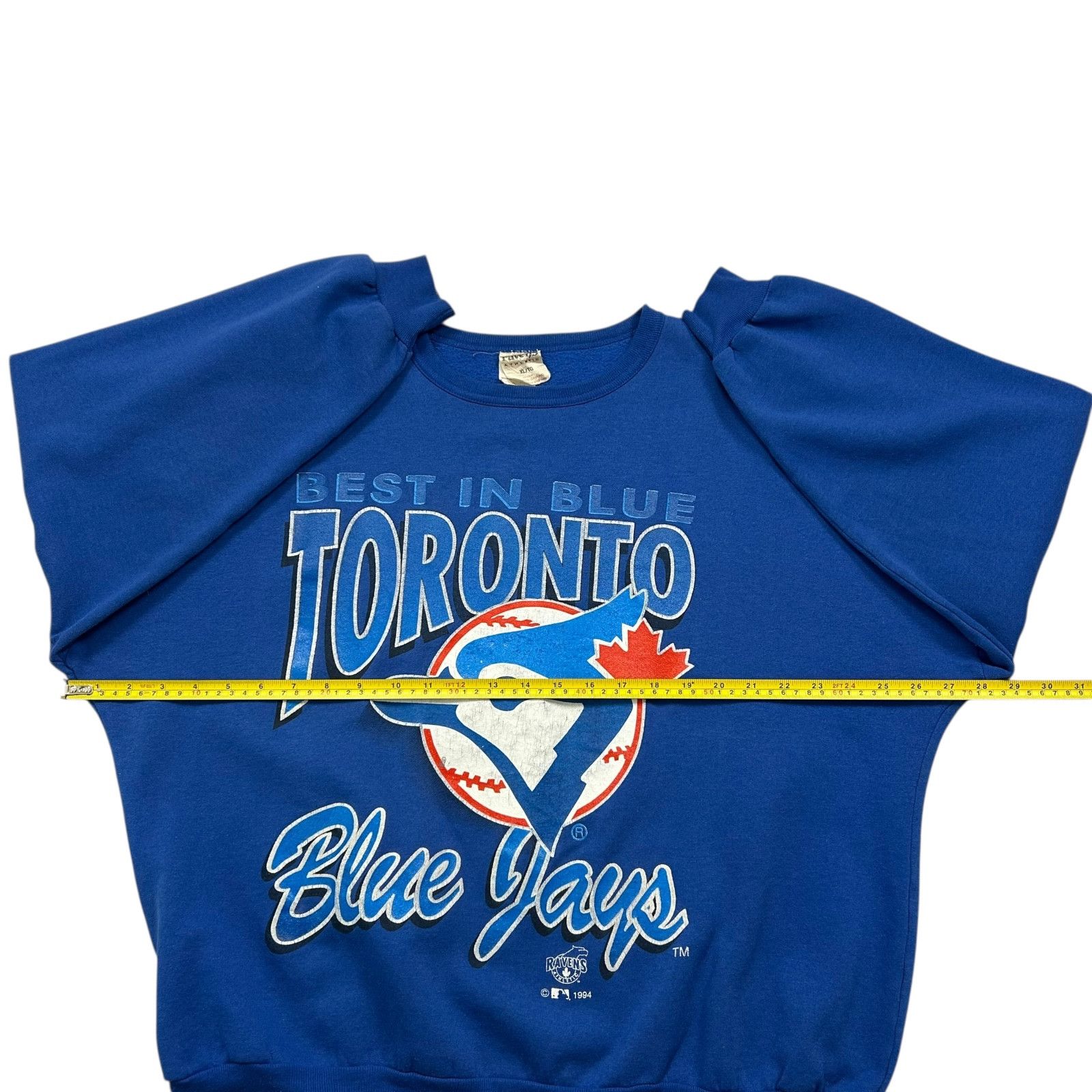 MLB VTG 90s TORONTO BLUE JAYS 1994 RAVENS ATHLETIC SWEATSHIRT Size US XL / EU 56 / 4 - 7 Thumbnail
