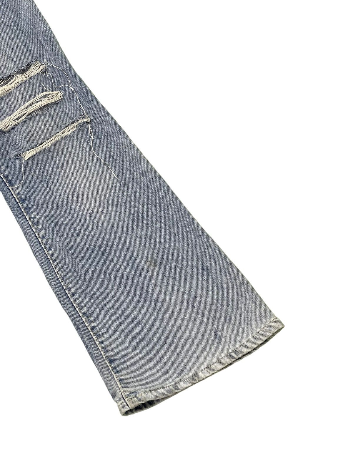 Japanese Brand Flare Jeans Blue Way Japan Faded Distress Boot Cut 7🟦6 Size US 30 / EU 46 - 4 Thumbnail