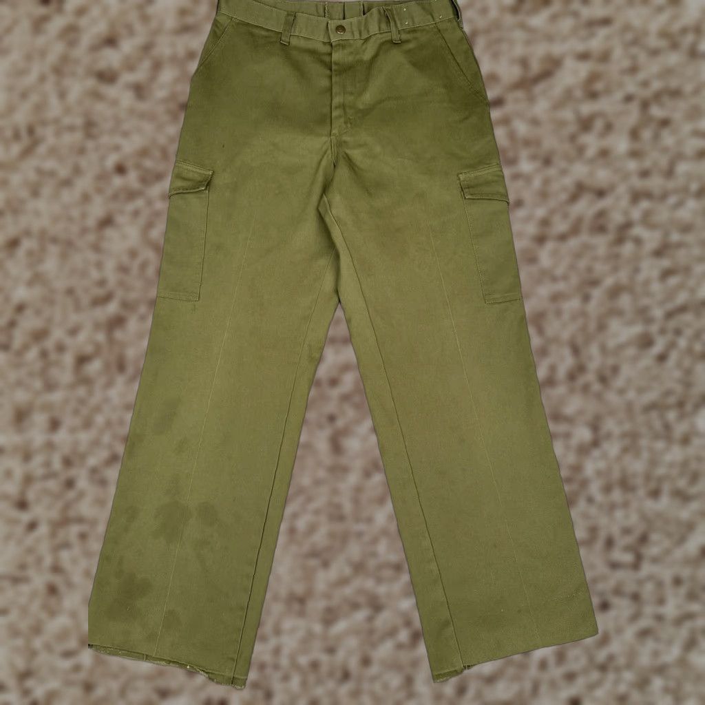 Vintage Boy Scouts of America Pants Mens 32x32 Olive Green Scouting Utility Unhemmed Size US 32 / EU 48 - 1 Thumbnail